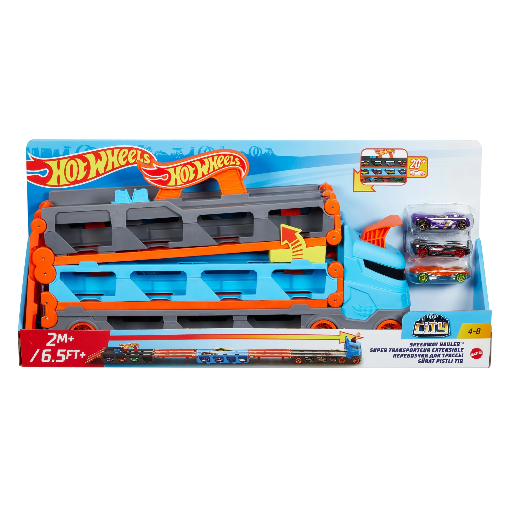 Hot Wheels City Pista de Juguete Remolque Pista de Carreras - Image 6