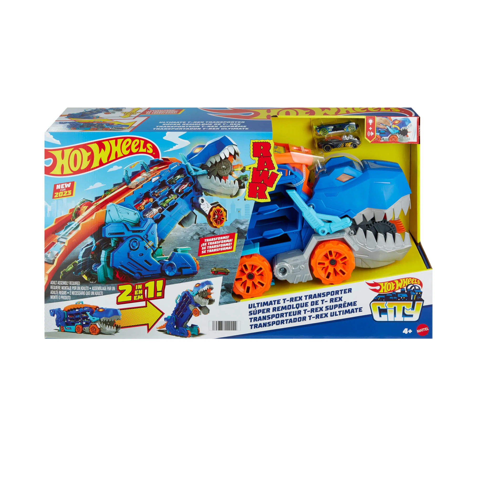 Hot Wheels City Pista de Juguete Súper Remolque de T-Rex - Image 7