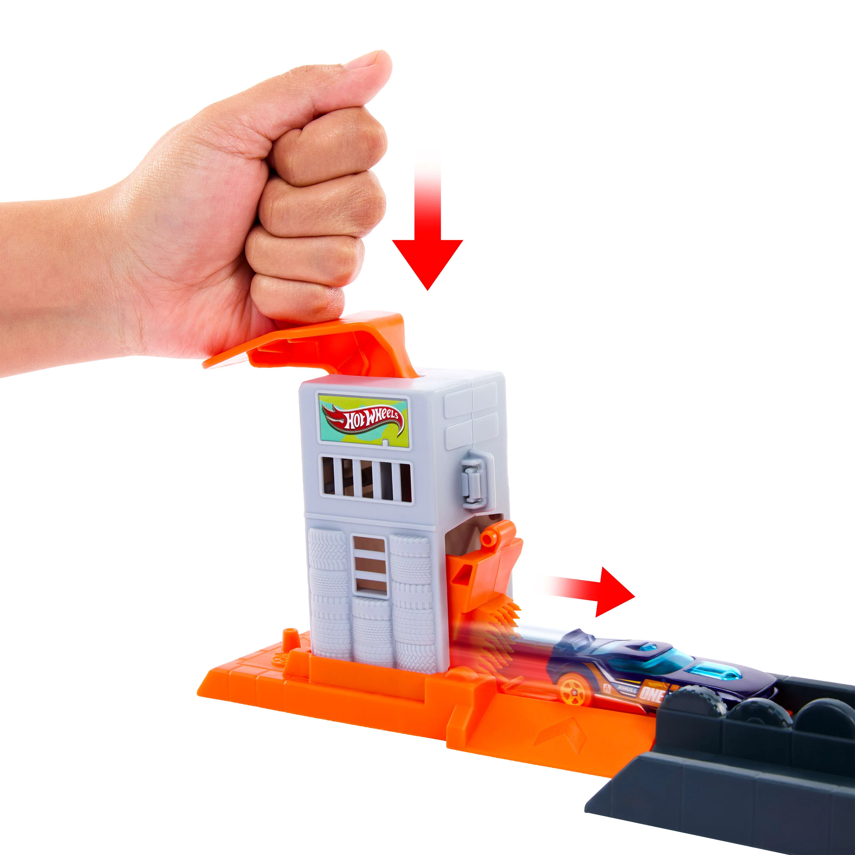 Hot Wheels City Pista de Juguete taller del gorila - Image 2