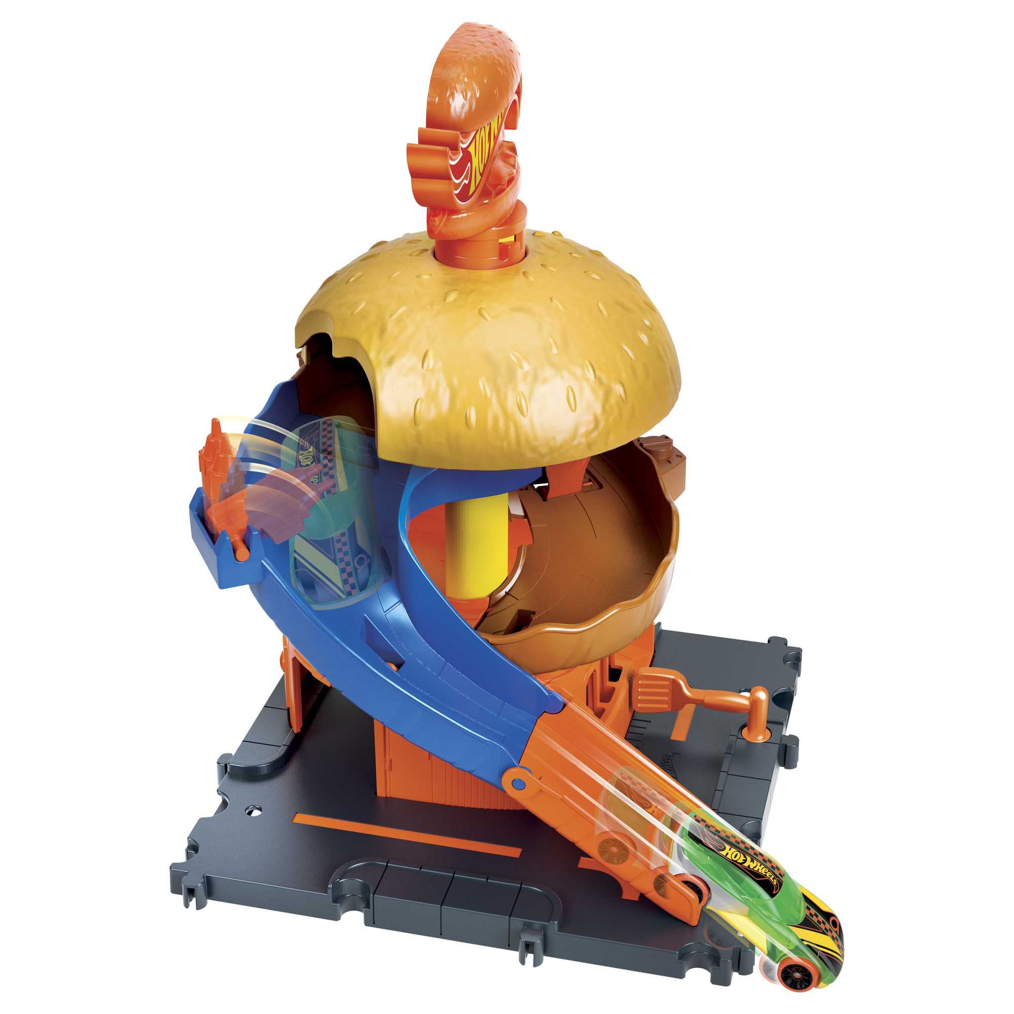 Hot Wheels City Pista de Juguete Tienda de Hamburguesas - Image 4