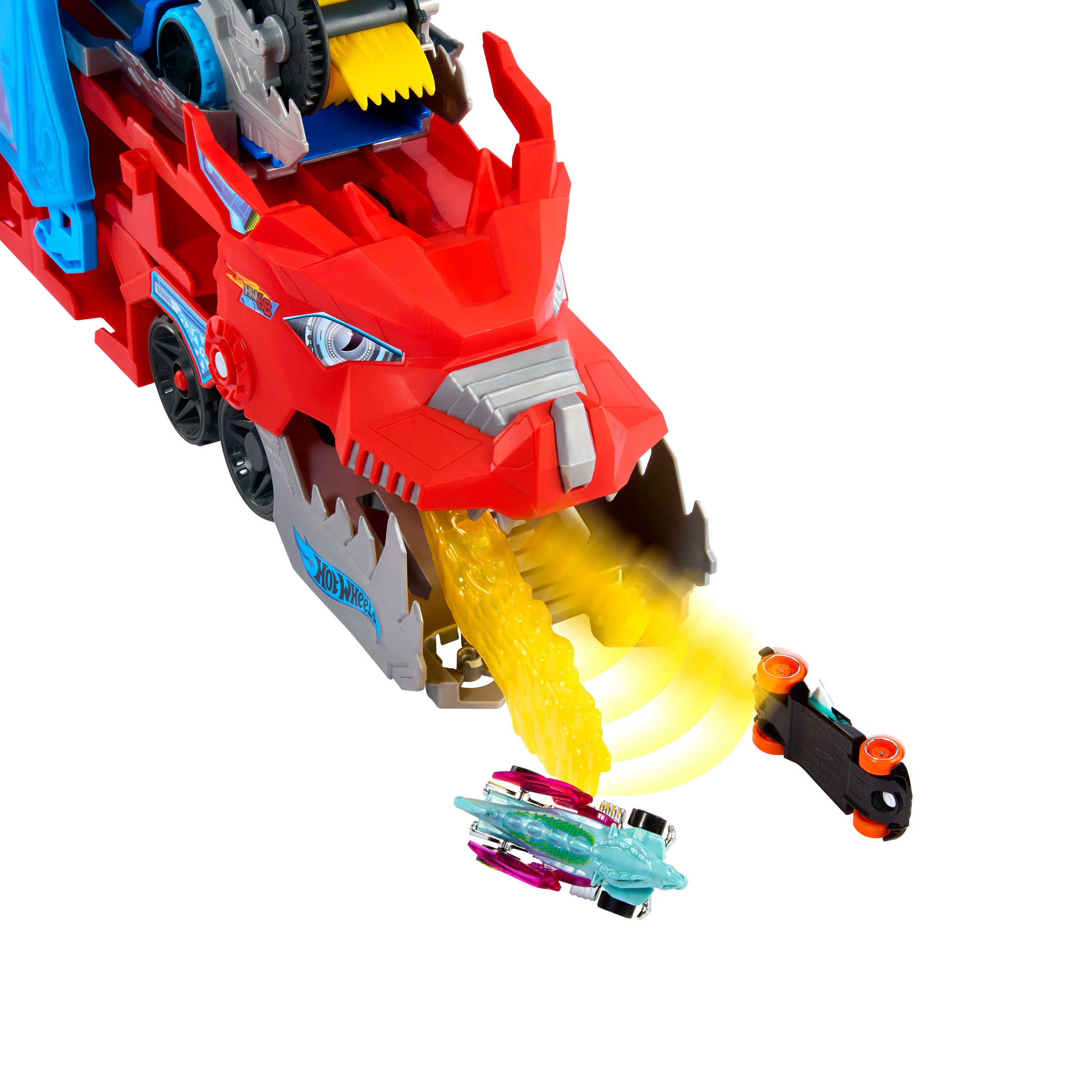 Hot Wheels City Pista de Juguete transportador de dragones - Image 3
