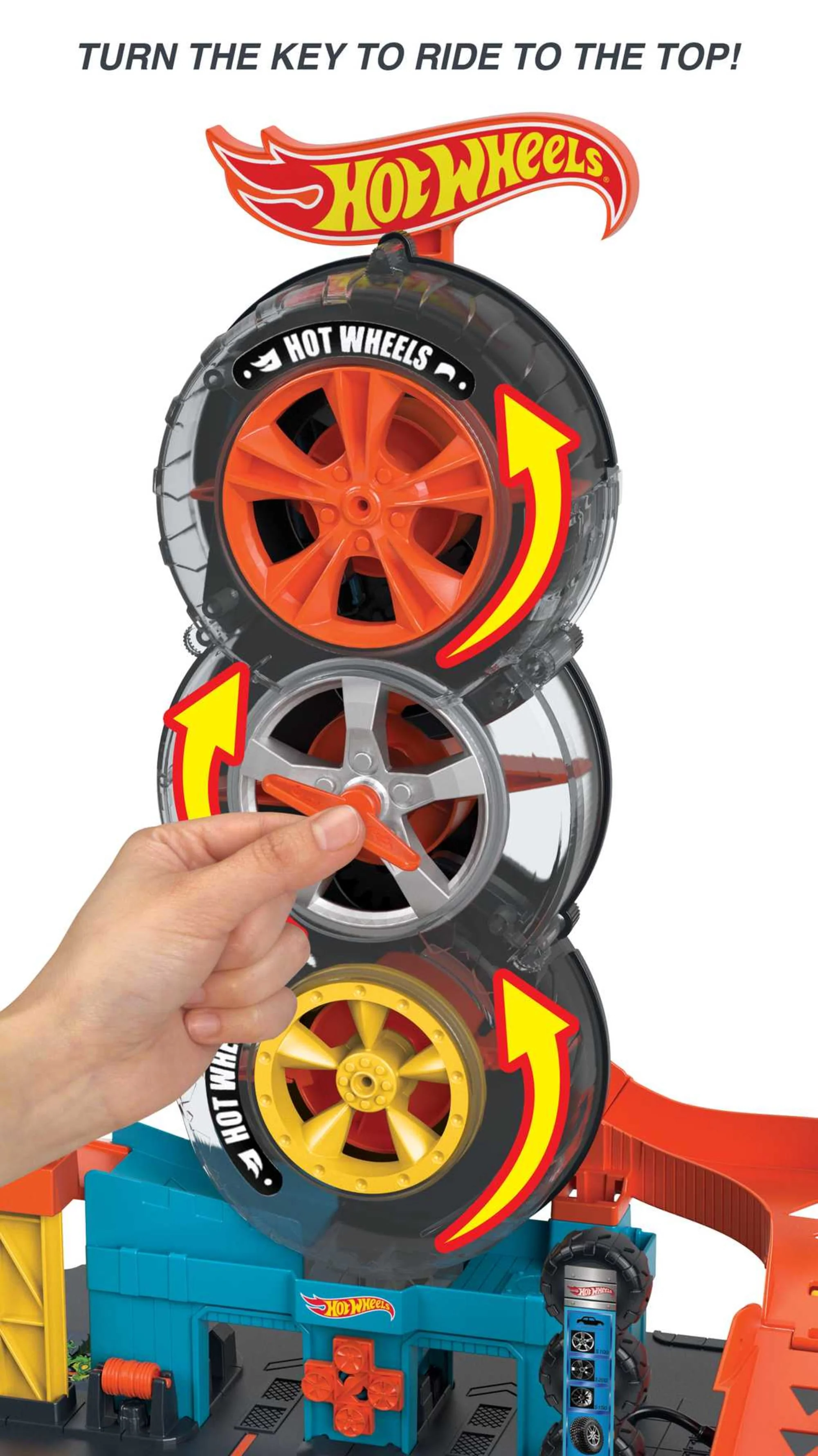 Hot Wheels City Super Twist Tire Shop - Image 4