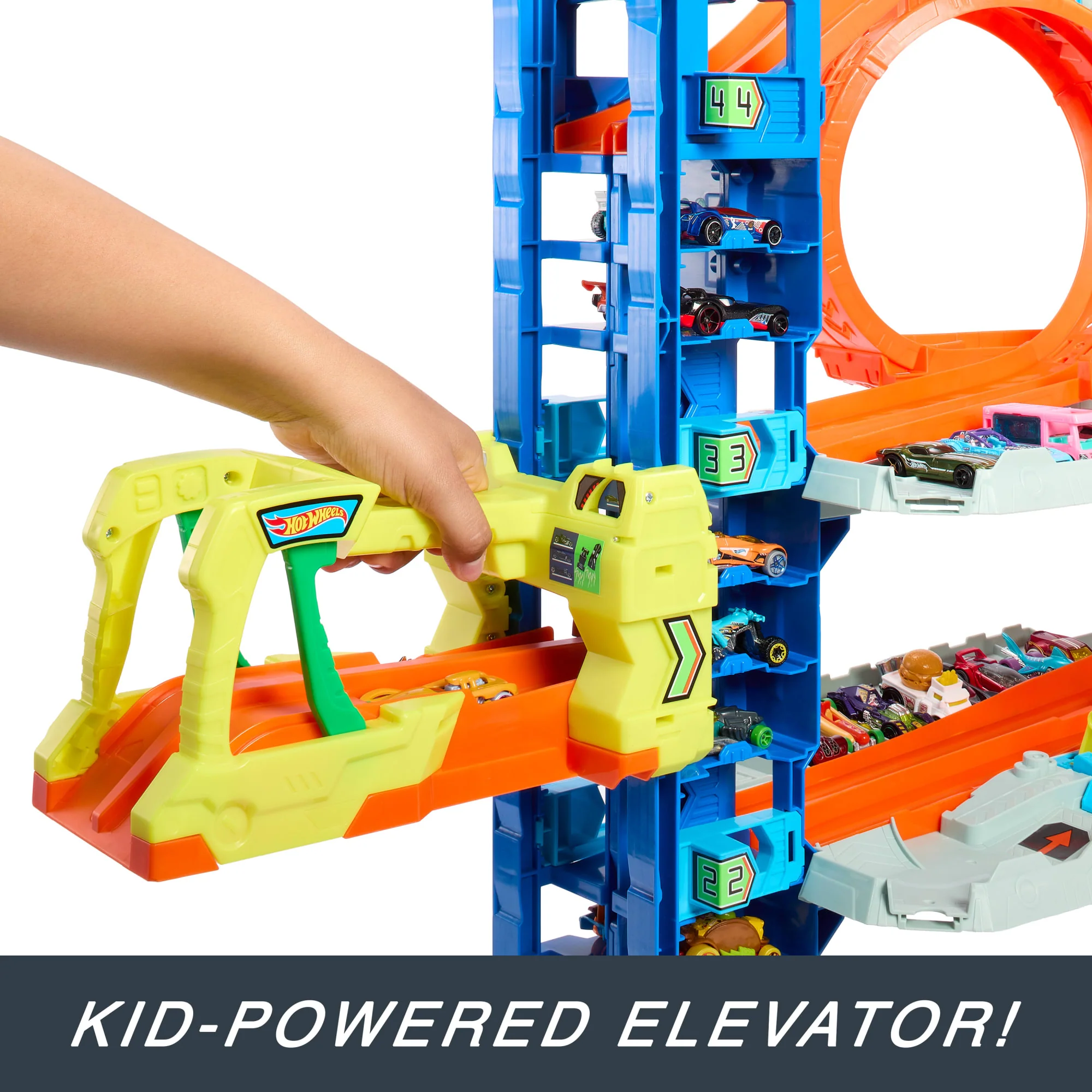 Hot Wheels City Ultimate Garage Playset From āLet's Raceā With 2 Toy Cars & Storage For 50+ Cars - Image 4