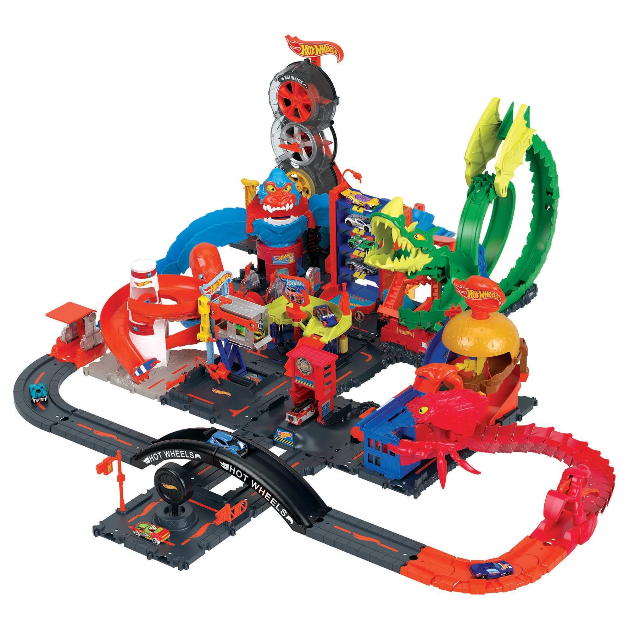 Hot Wheels City Vehiculo de juguete Pistas sorpresa Némesis - Image 5