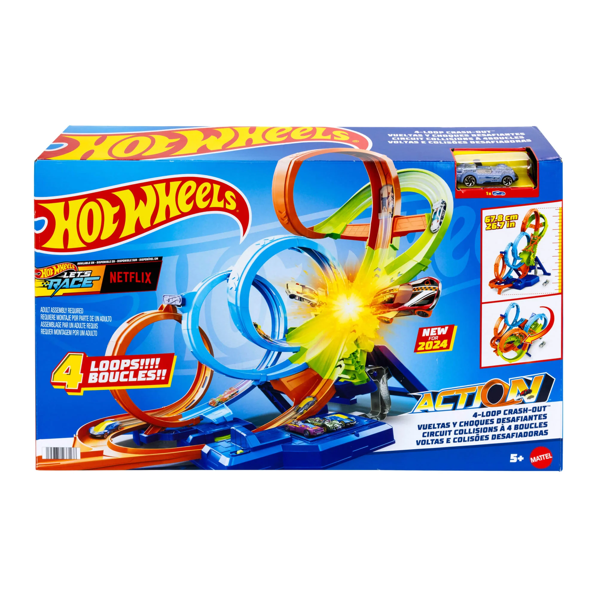 Hot Wheels-Coffret Ultra Crash Looping-Propulseur et Voiture - Image 5
