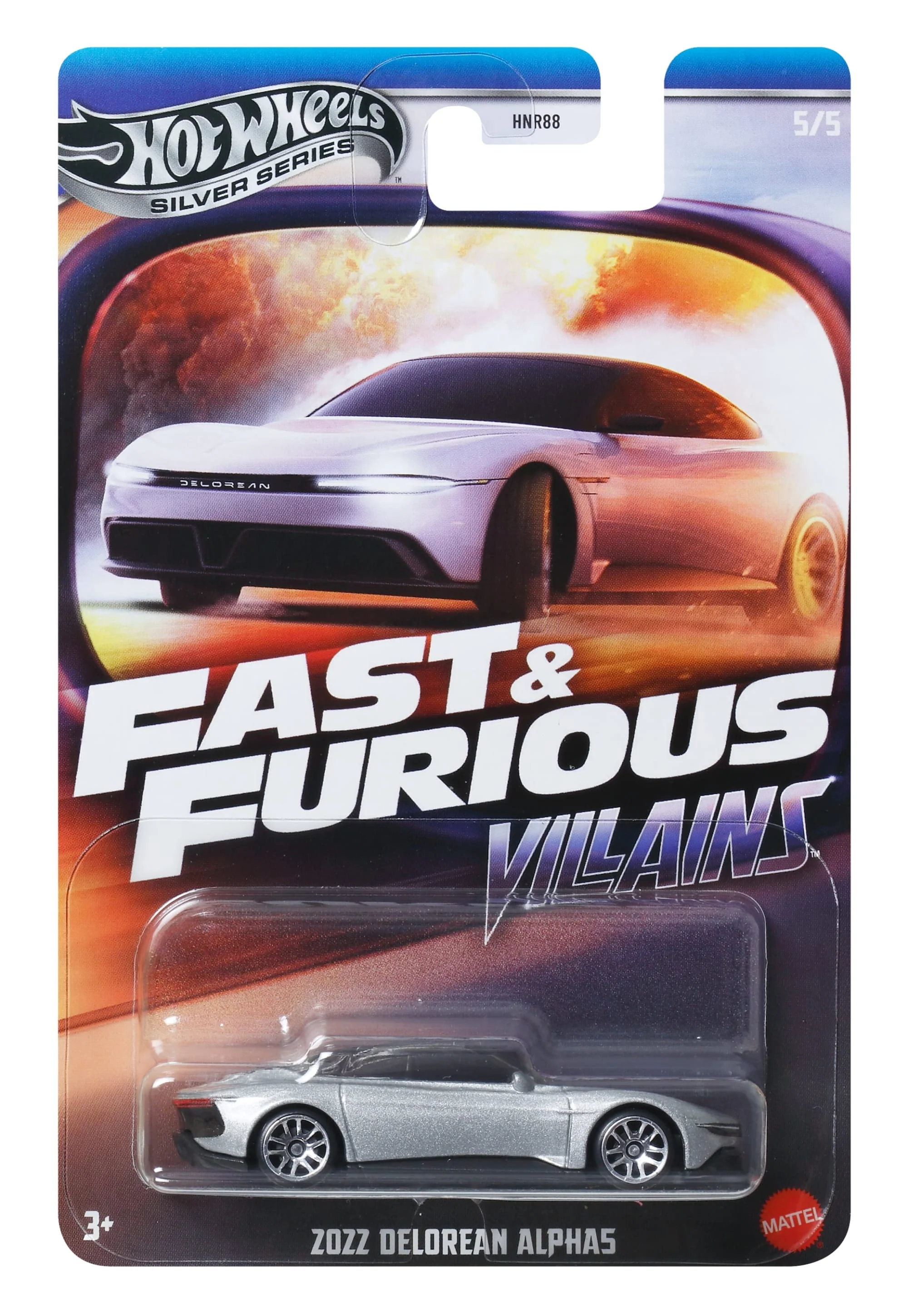 Hot Wheels Collector Vehículo de Colección Fast & Furious 2022 DELOREAN ALPHA5 - Image 6
