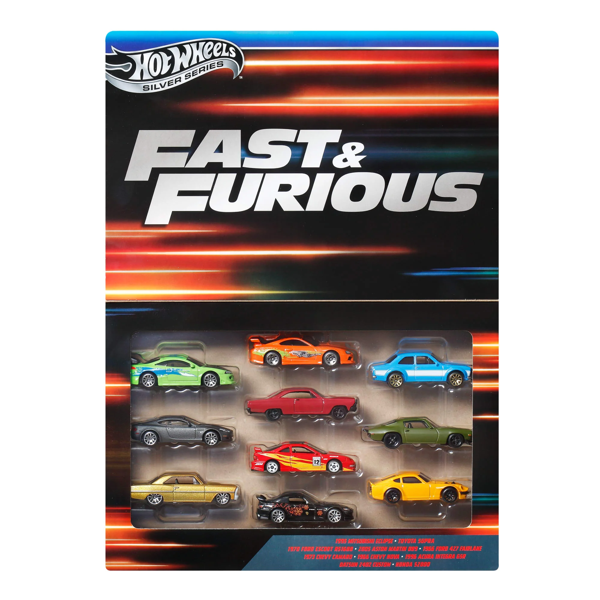 Hot Wheels Collector Vehículo de Colección Fast & Furious Paquete de 10 autos - Image 4