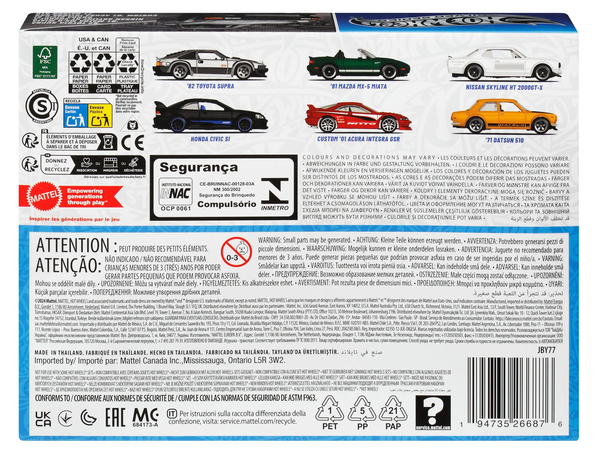 Hot Wheels Collector Vehículo de Colección Multipack Autos Japoneses - Image 6