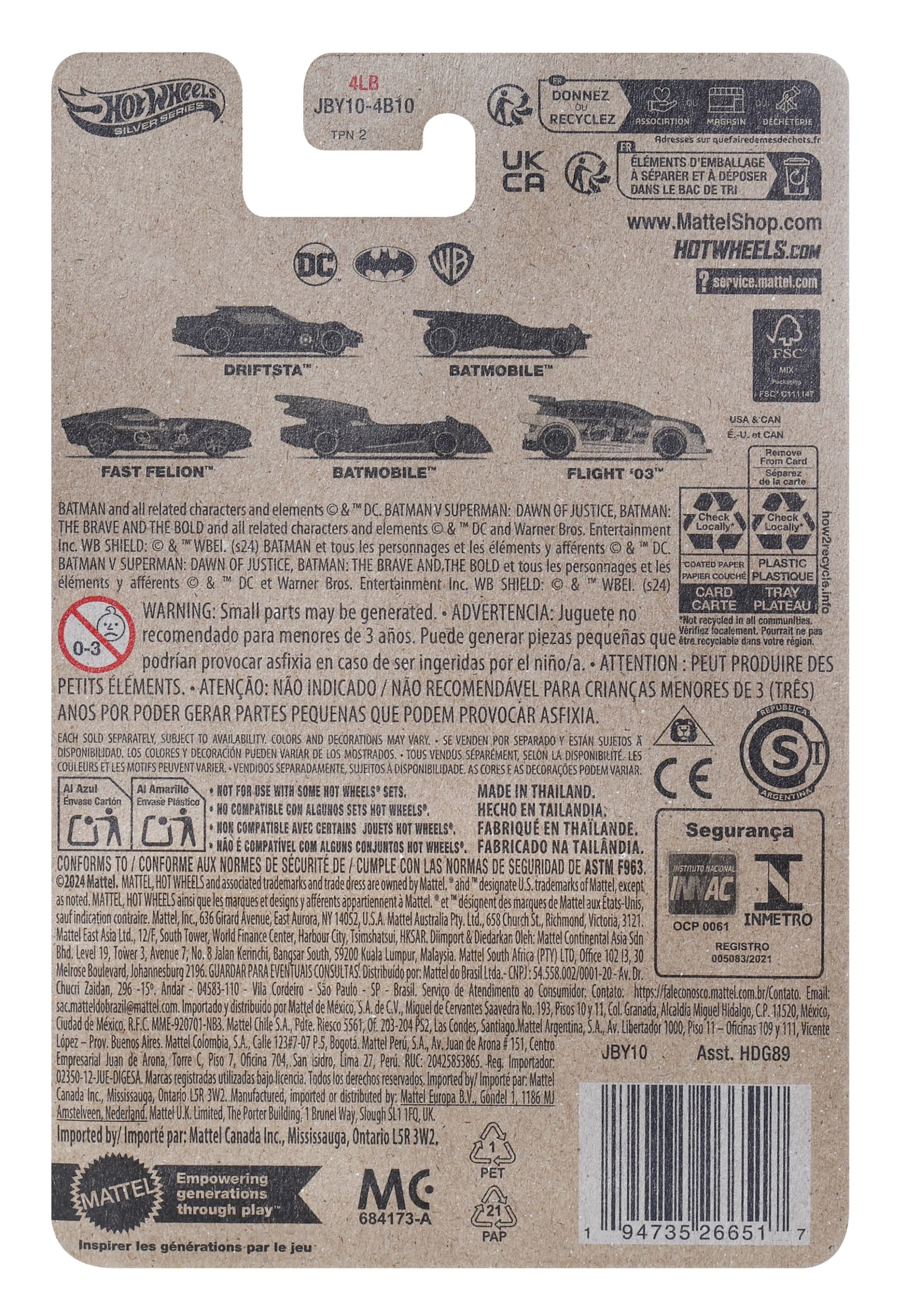 Hot Wheels Collector Veículo de Brinquedo Batman FLIGHT 03 - Image 5