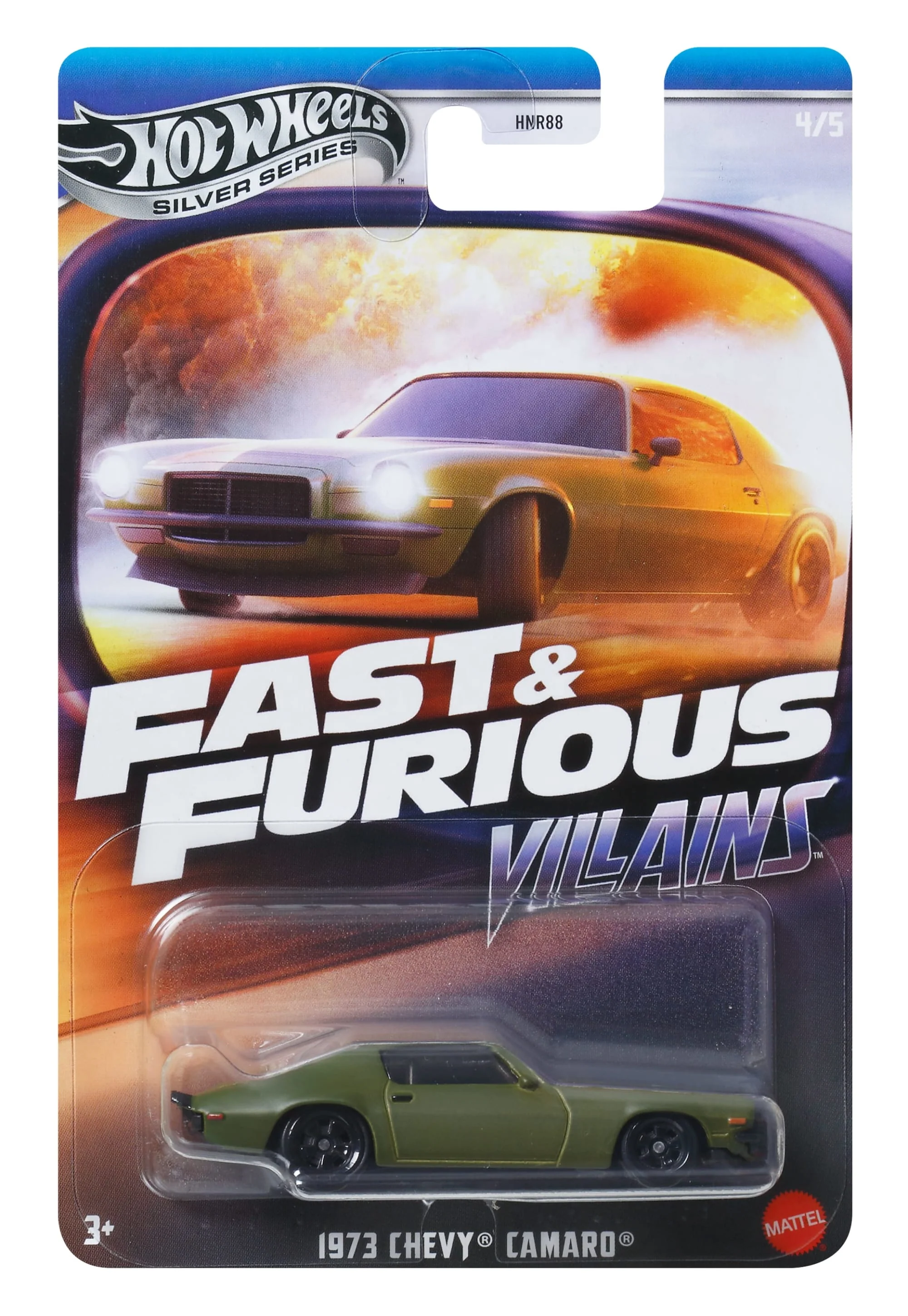 Hot Wheels Collector Veículo de Brinquedo Fast & Furious 1973 CHEVEROLET CAMARO "F-BOMB" - Image 5