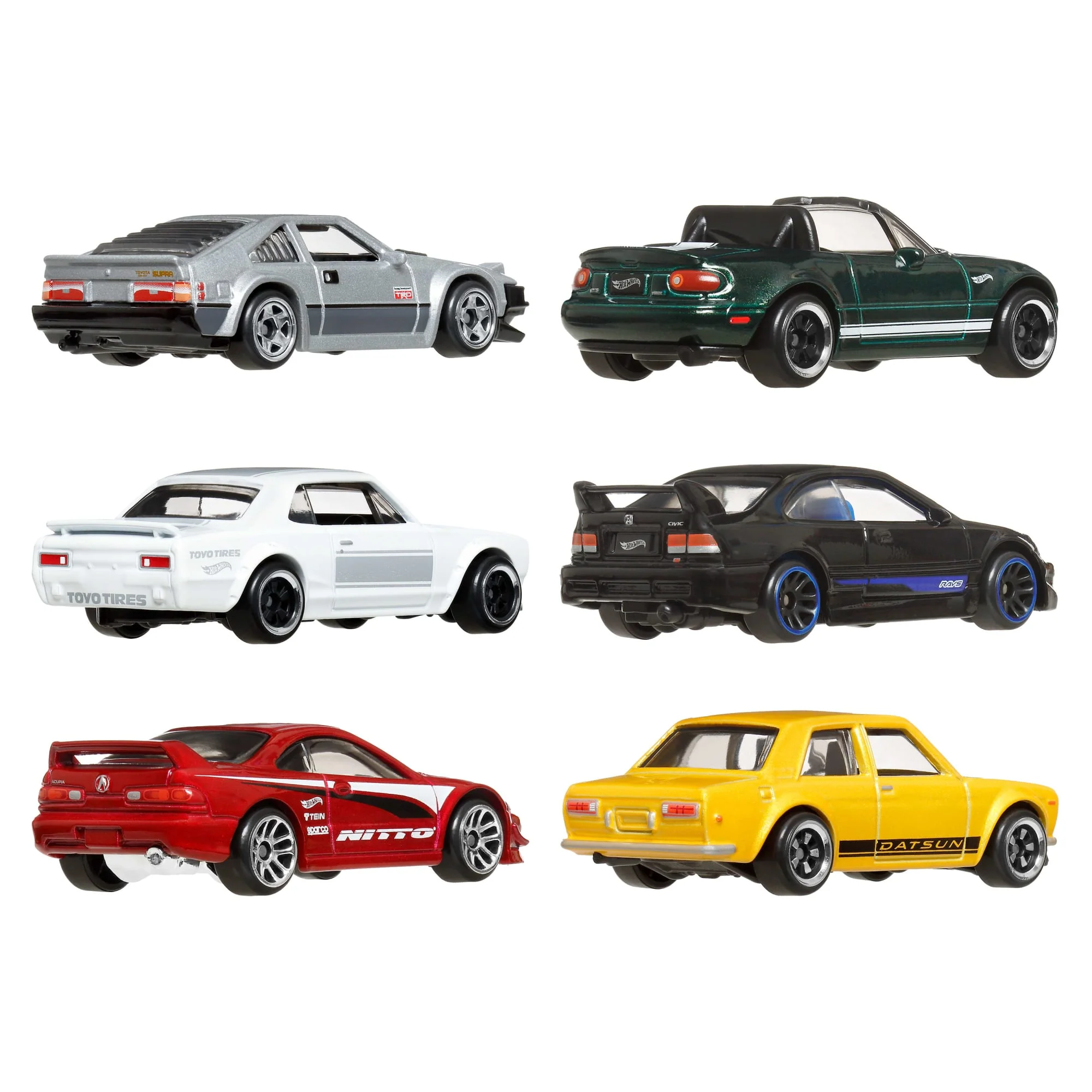 Hot Wheels Collector Veículo de Brinquedo Pacote Carros Japoneses - Image 4