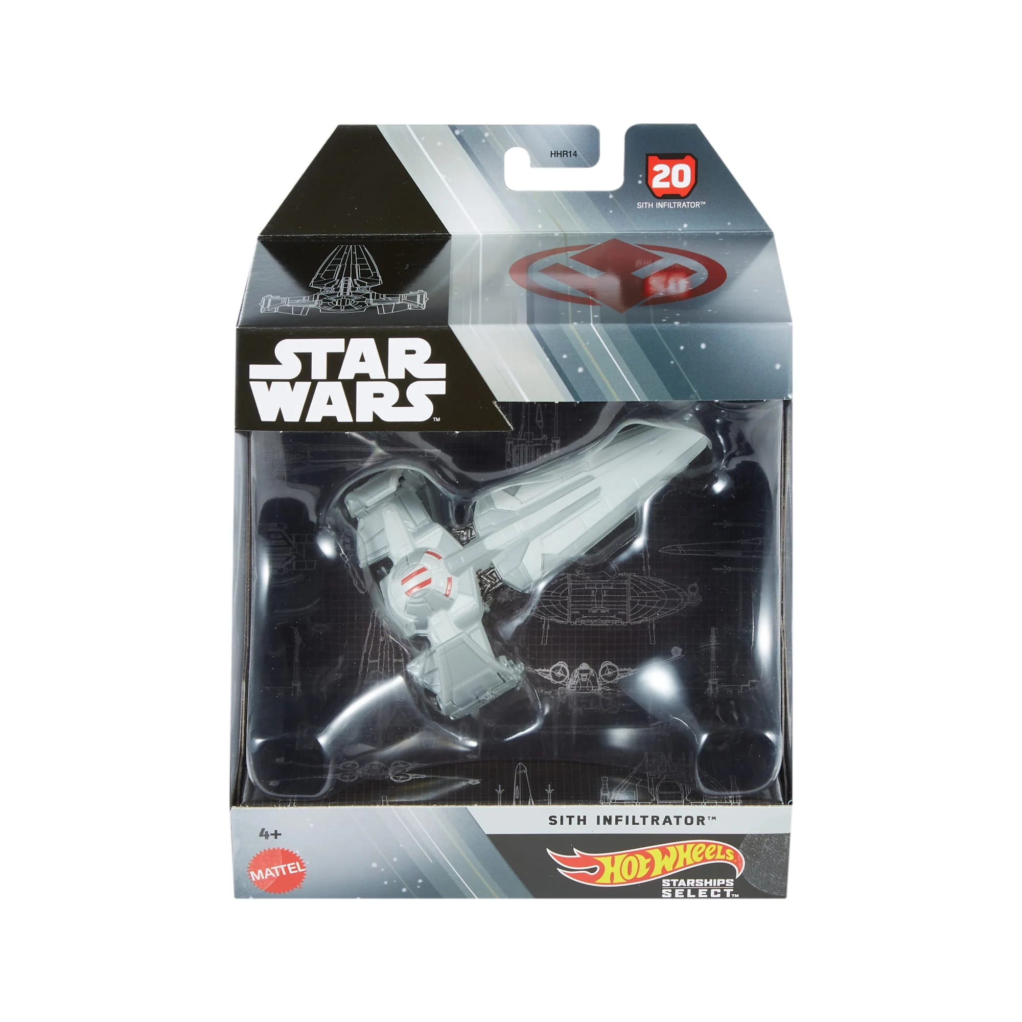 Hot Wheels Collector Veículo de Brinquedo Star Wars Nave Sith Inflitrator - Image 6