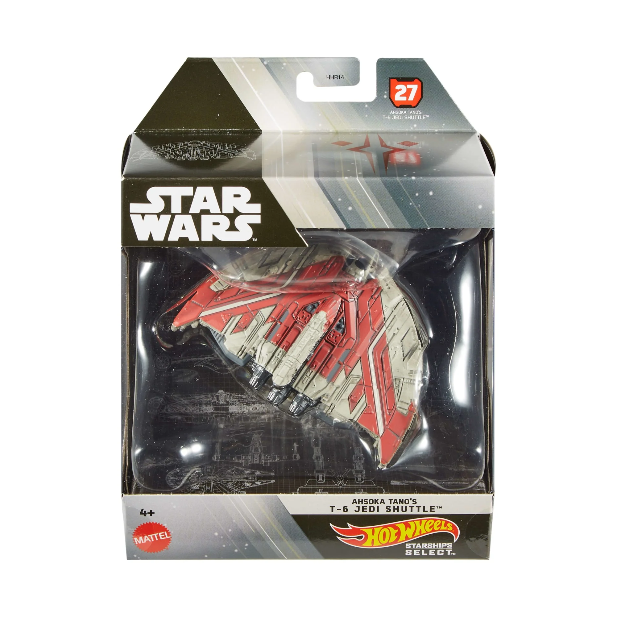 Hot Wheels Collector Veículo de Brinquedo T-6 Lançadeira Jedi do Ashoka Tano - Image 6