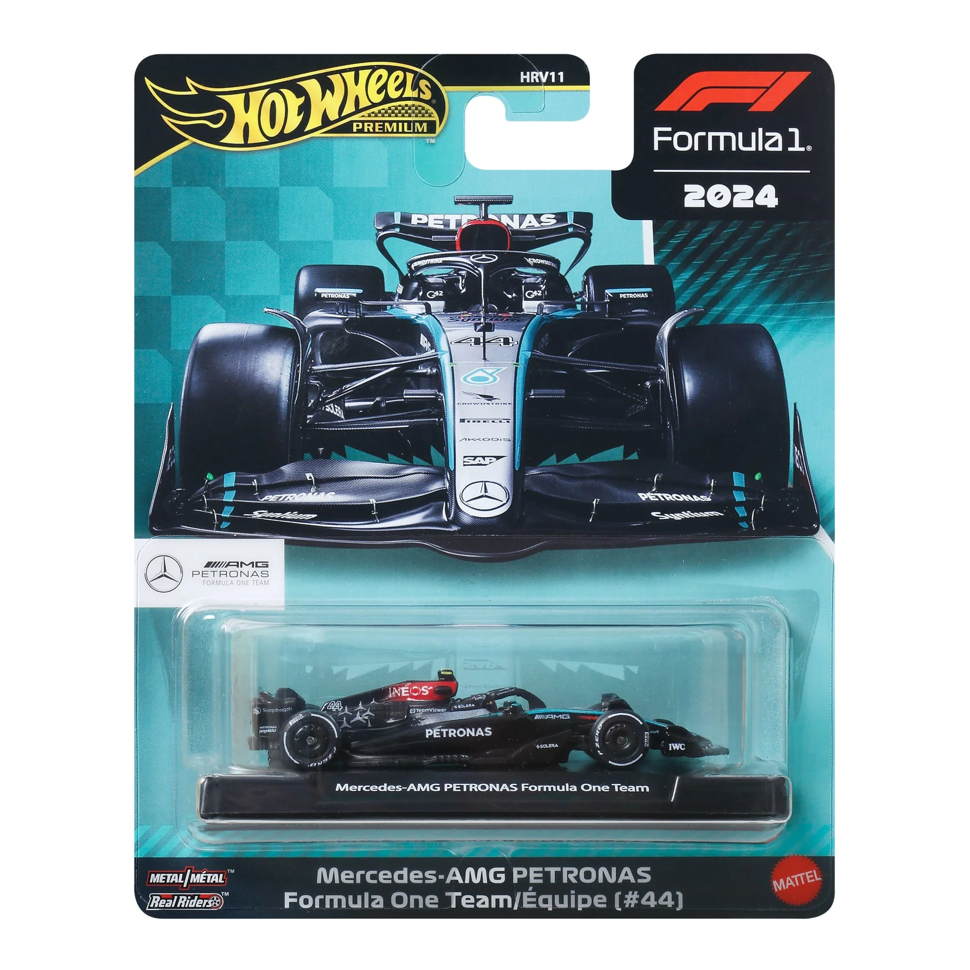 Hot Wheels Collector Veículo de Coleção Equipe Mercedes-AMG PETRONAS Formula 1 Lewis Hamilton - Image 6