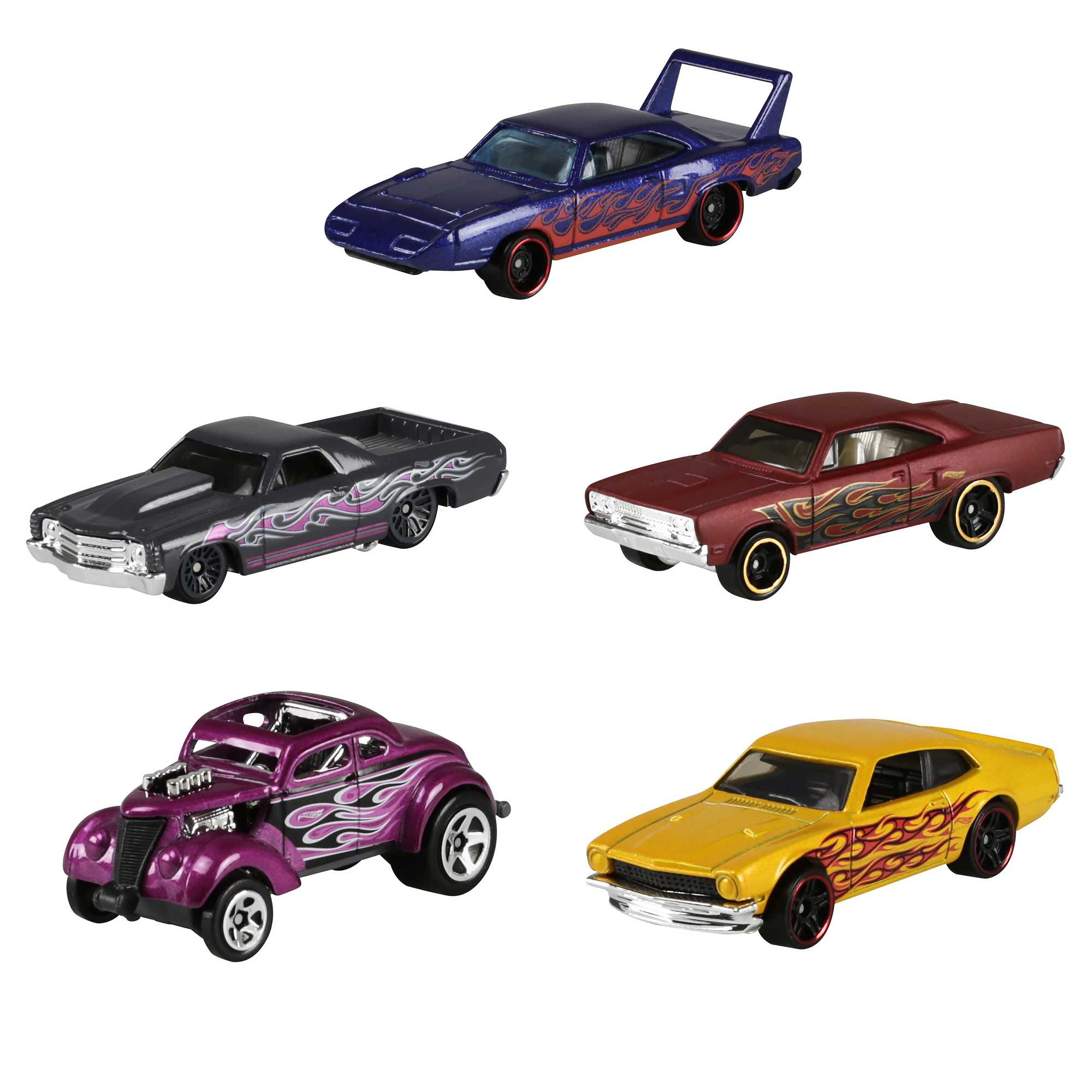 Hot Wheels Die Cast Basics Vehículo de Juguete Paquete de 5 Autos - Image 3