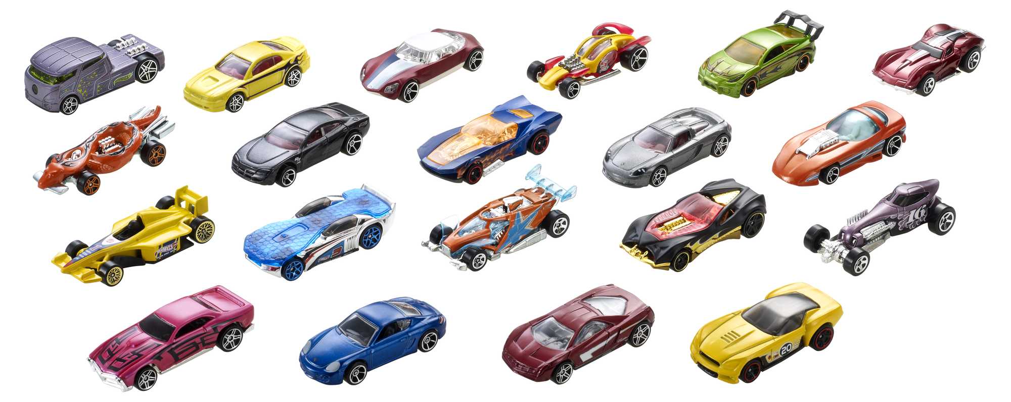 Hot Wheels Diecast Vehículo de Juguete Paquete Sorpresa de 20 Autos - Image 6