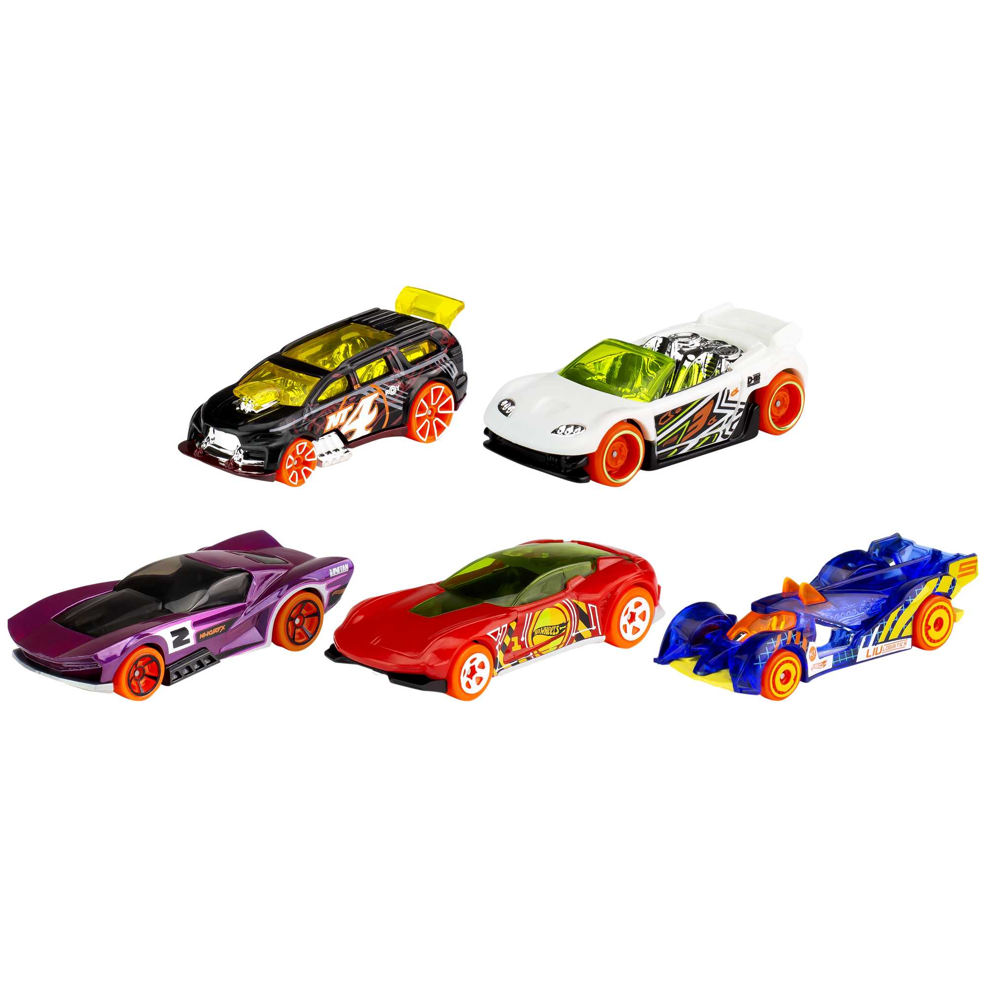 Hot Wheels Diecast Veículo de Brinquedo Pacote Surpresa 5 Carros - Image 5