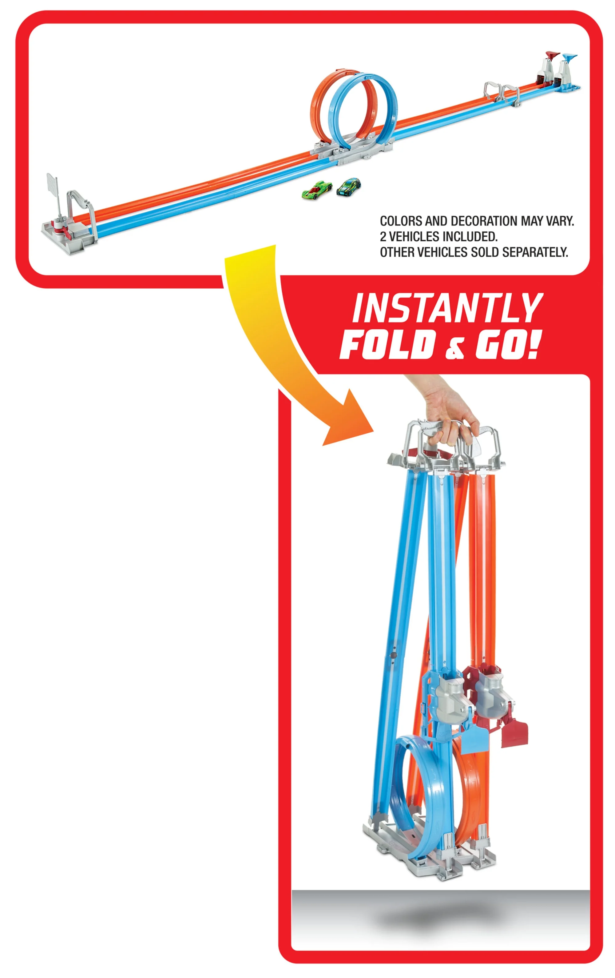 Hot Wheels Double Loop Dash, Track Set - Image 5