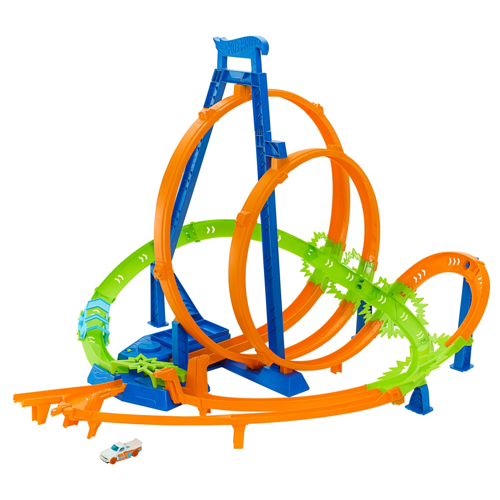 Hot Wheels Track Set With 5 Crash Zones, Motorized Booster And 1 Hot Wheels Car - Image 6