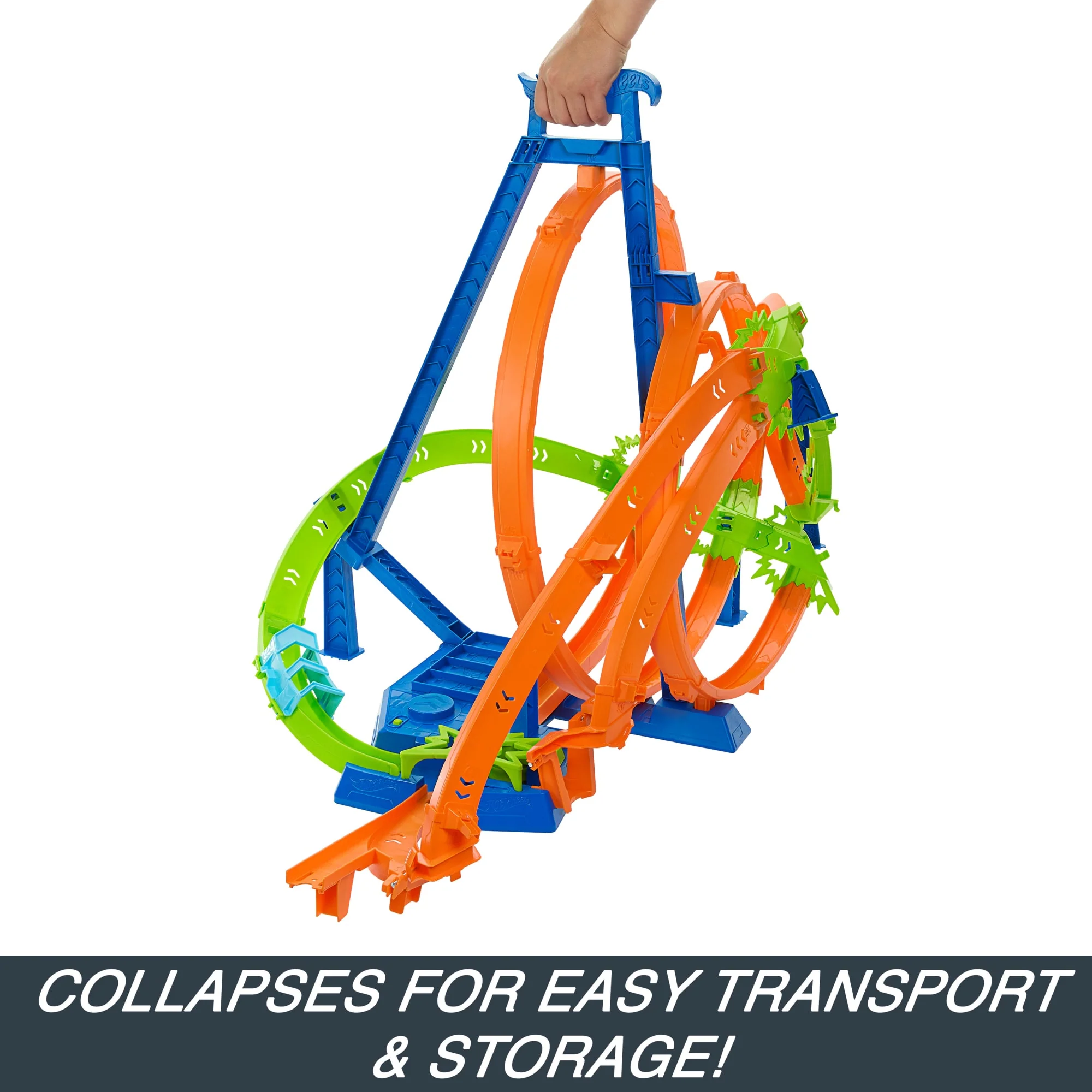 Hot Wheels Track Set With 5 Crash Zones, Motorized Booster And 1 Hot Wheels Car - Image 5
