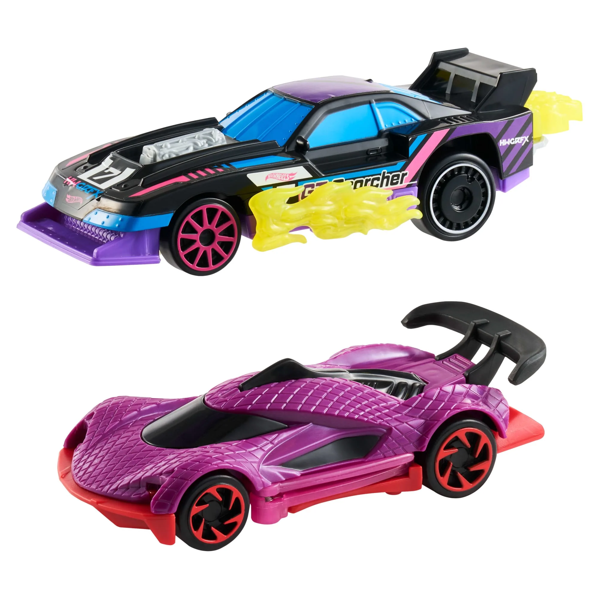 Hot Wheels Let's Race Activate! 2-Pack, Gt-Scorcher & Street Shrieker Toy Cars With Surprise Reveal - Image 2
