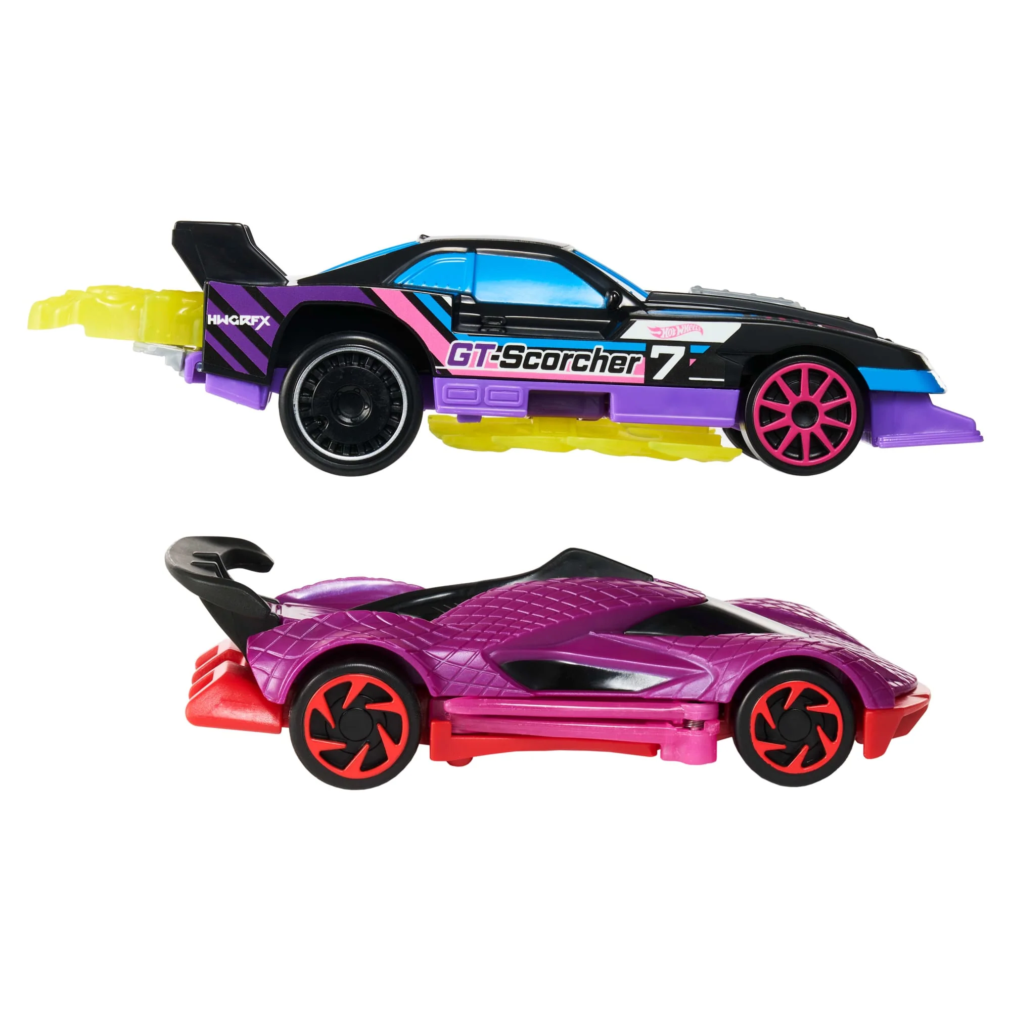 Hot Wheels Let's Race Activate! 2-Pack, Gt-Scorcher & Street Shrieker Toy Cars With Surprise Reveal - Image 3