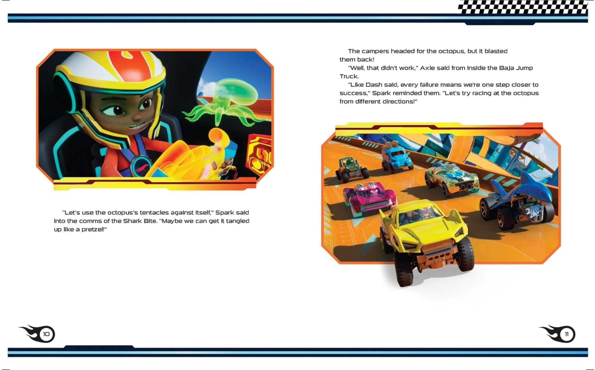 Hot Wheels Let's Race: Attack Of The Giant Octopus Paperback Book With Stickers, Based On The Series - Image 5