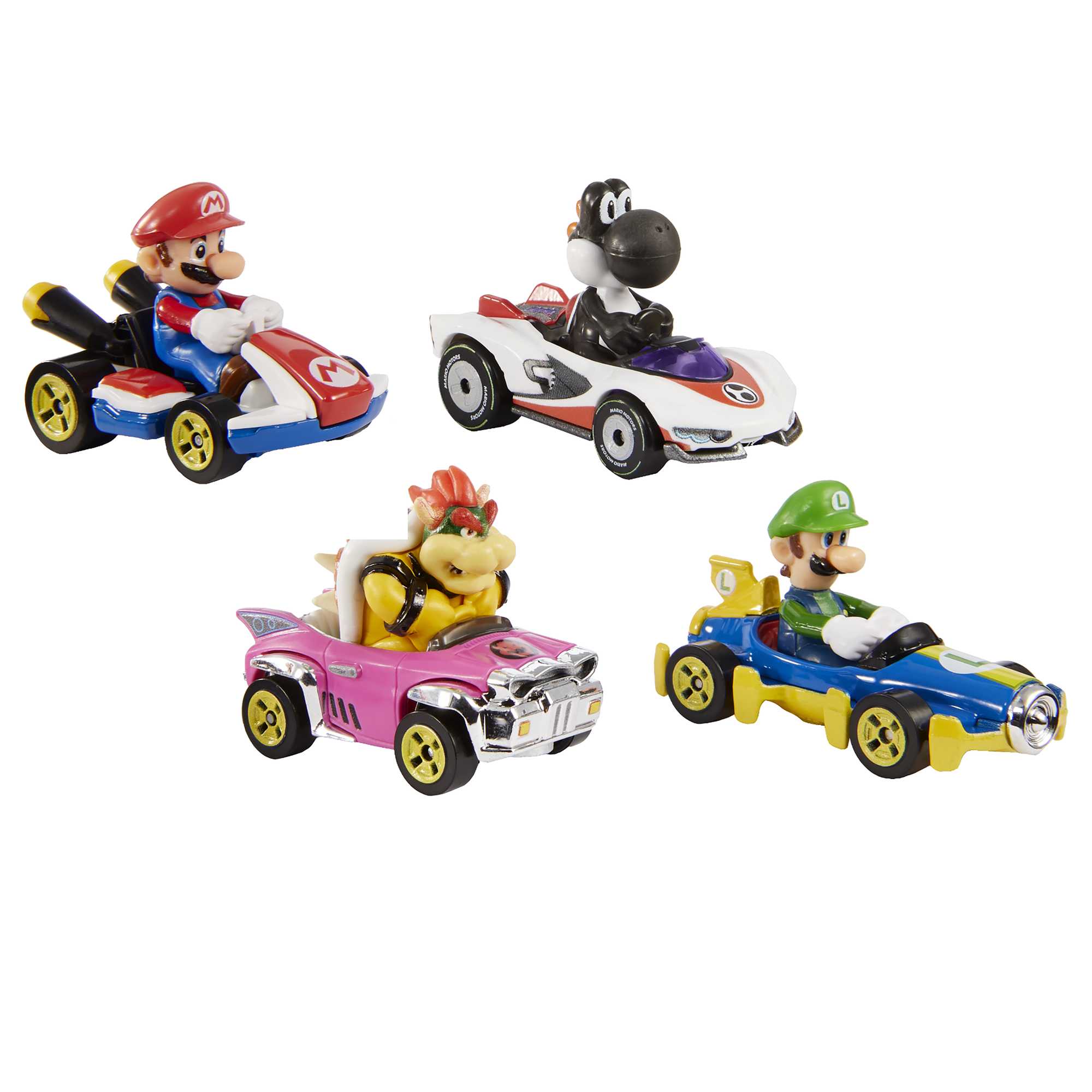 Hot Wheels Mario Kart Die-Cast Characters And Karts 4-Pack - Image 3