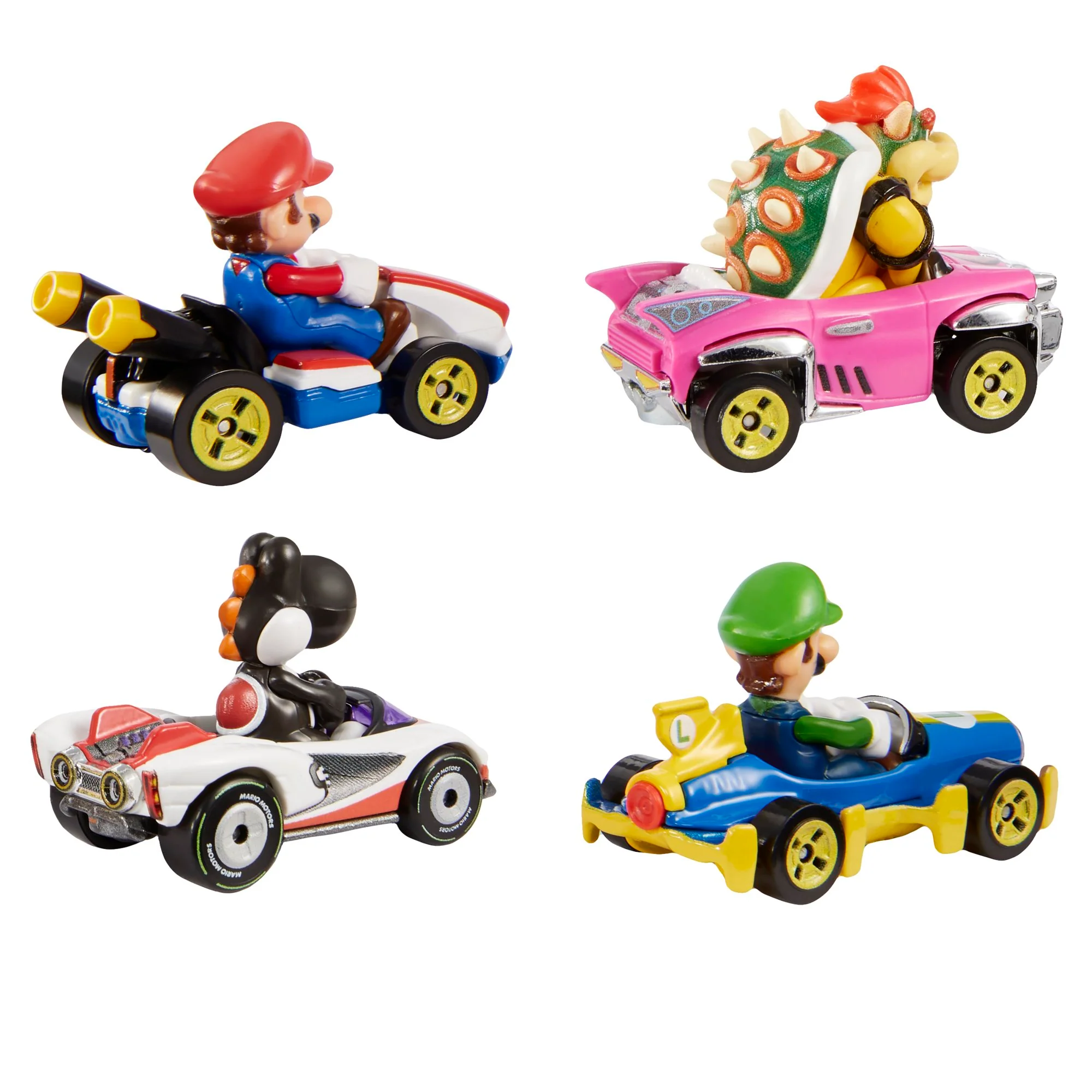Hot Wheels Mario Kart Die-Cast Characters And Karts 4-Pack - Image 5