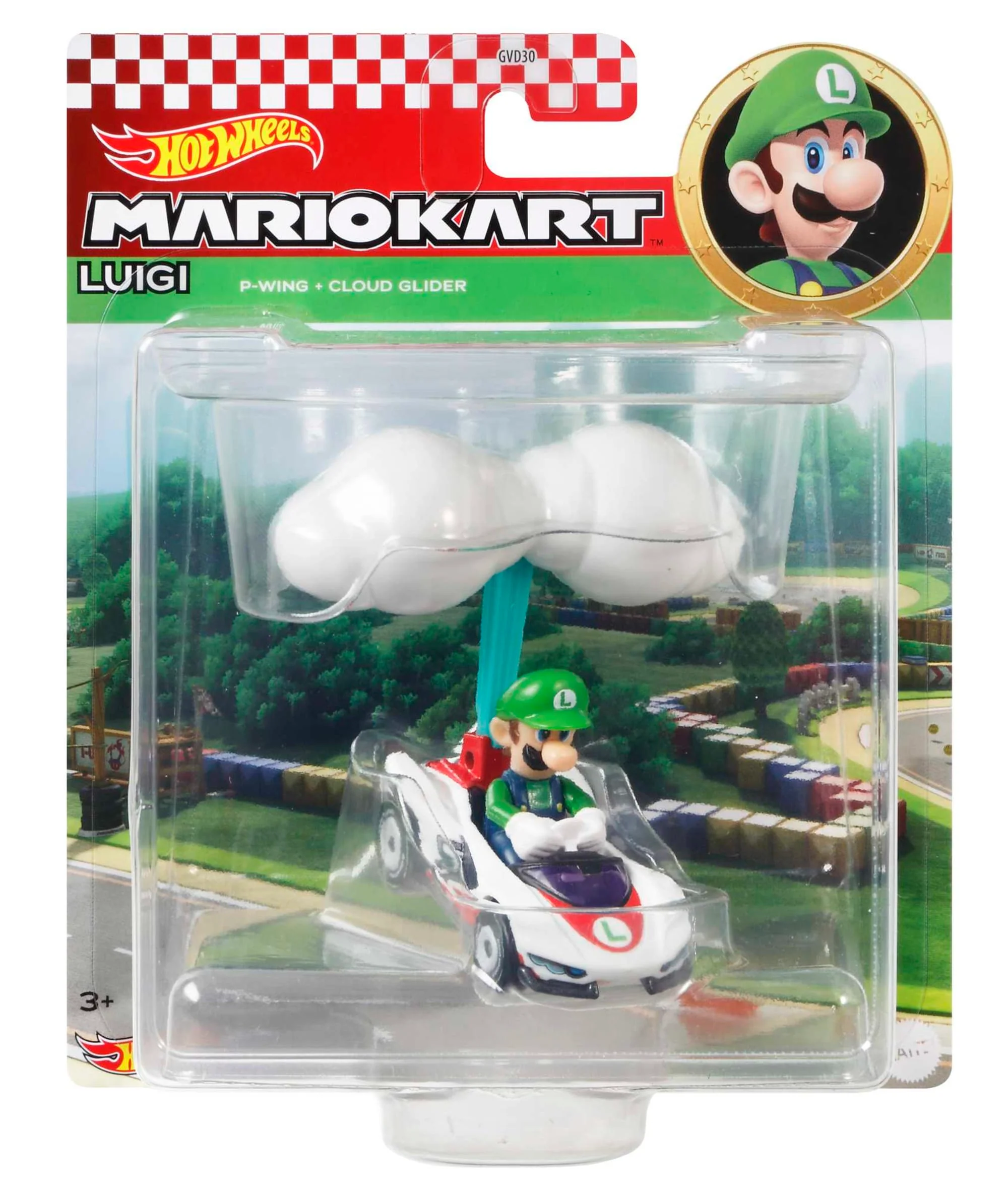 Hot Wheels®  Mario Kart™ Luigi P-Wing et Planeur nuages - Image 4