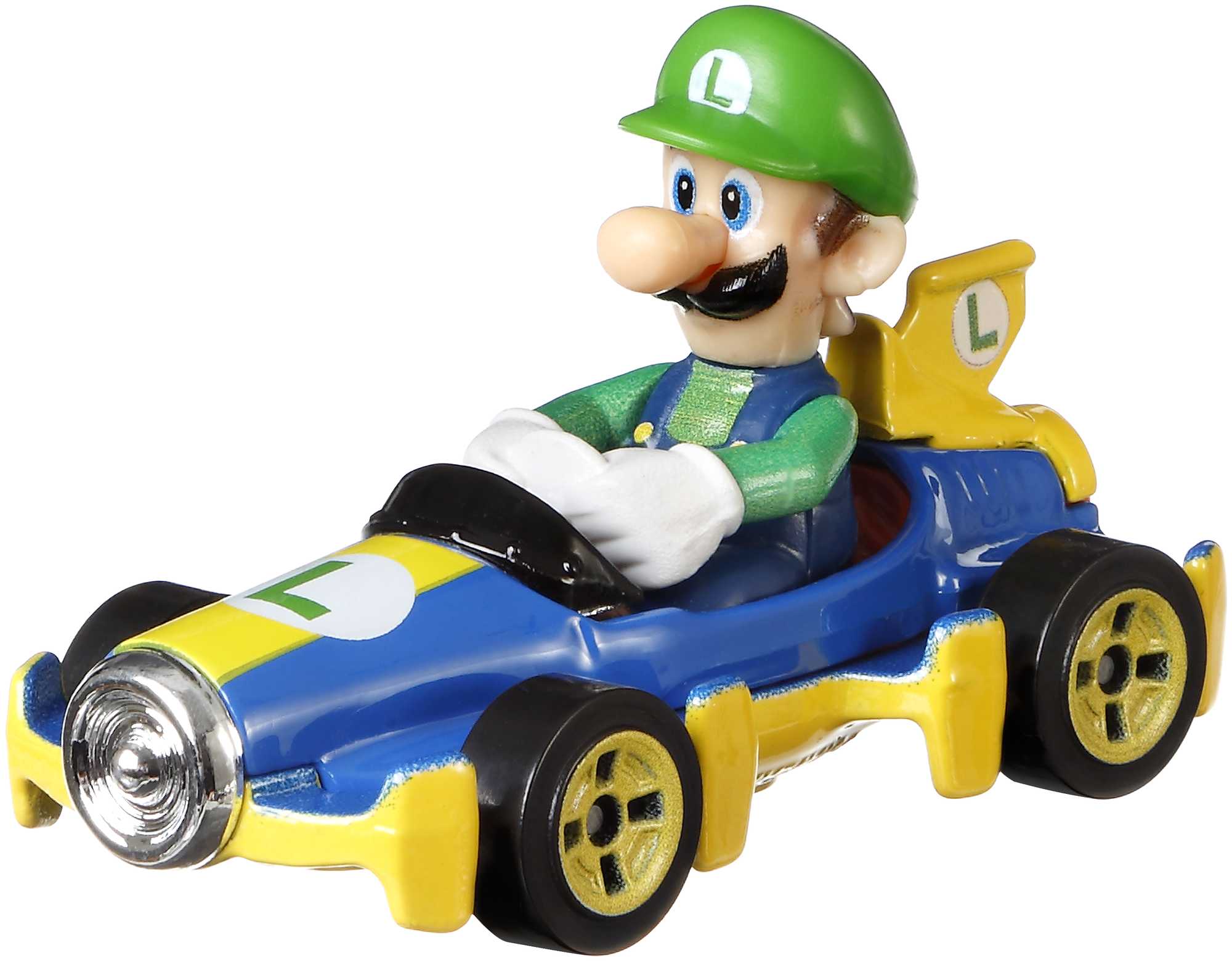 Hot Wheels Mario Kart Luigi, Véhicule Mach 8 - Image 2