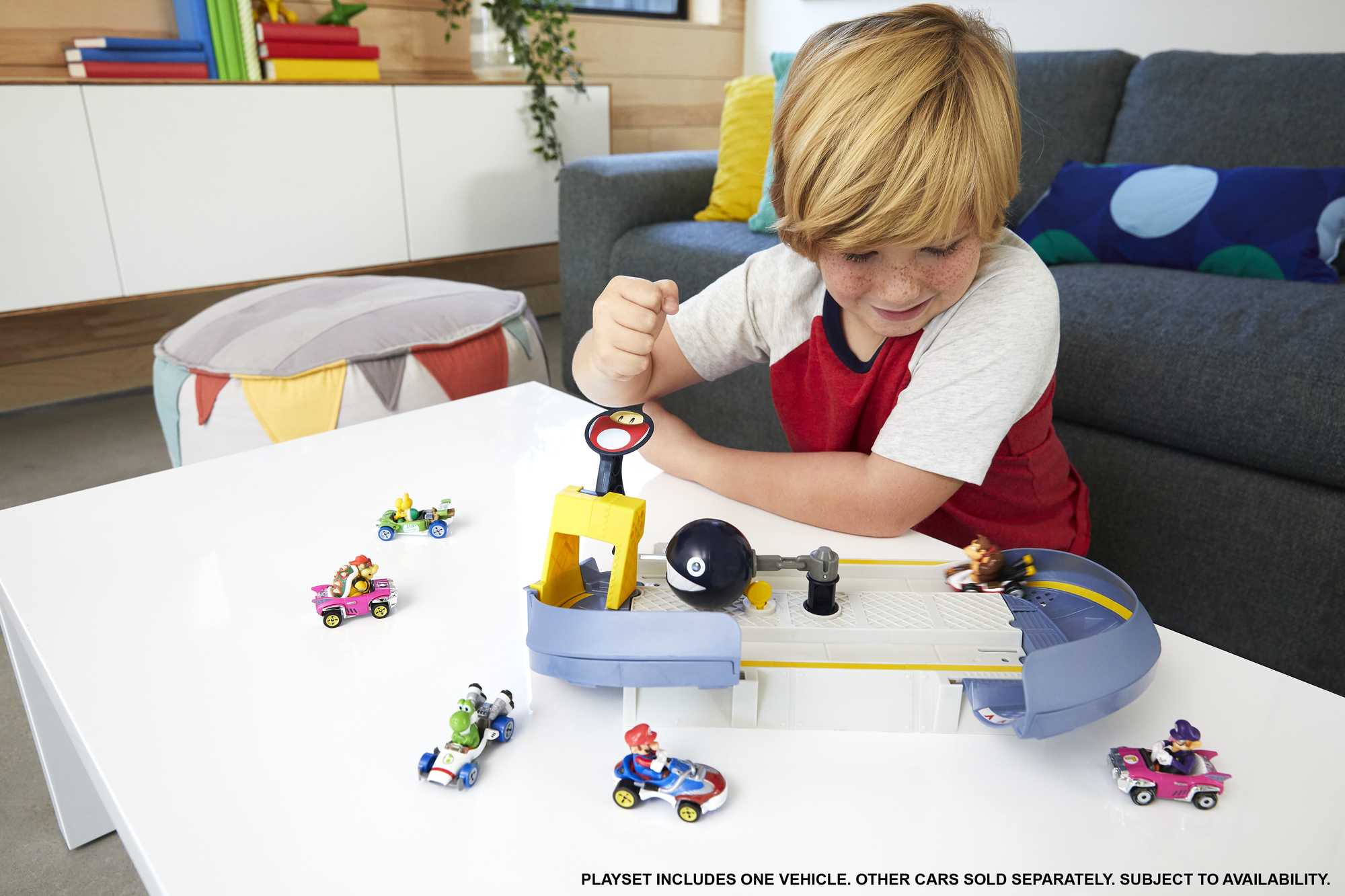 Hot Wheels Mario Kart Pista de Brinquedo Chain Chomp - Image 2