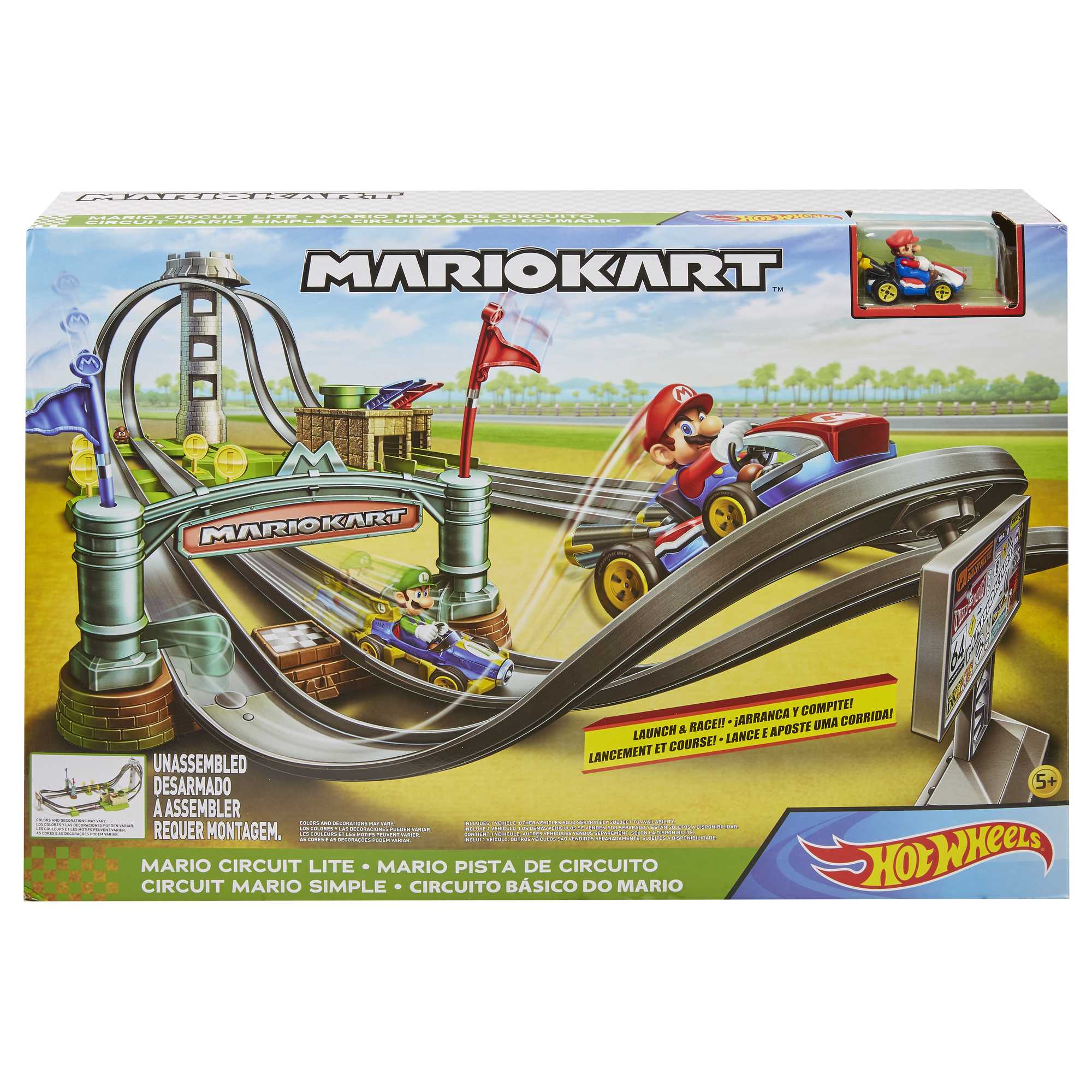 Hot Wheels Mario Kart Pista de Brinquedo De Circuito Longo - Image 6
