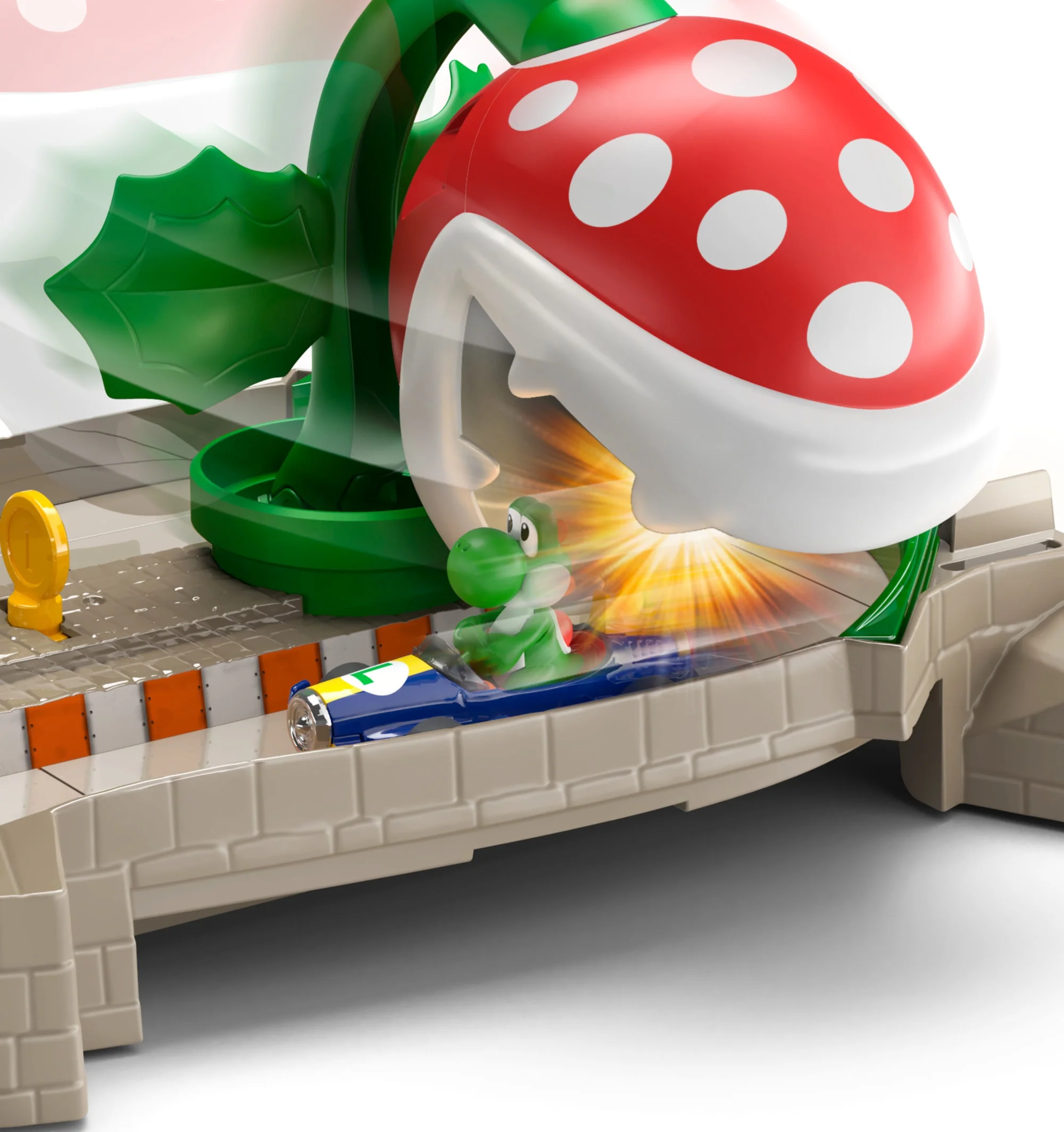 Hot Wheels Mario Kart Pista de Brinquedo Piranha Plant - Image 4