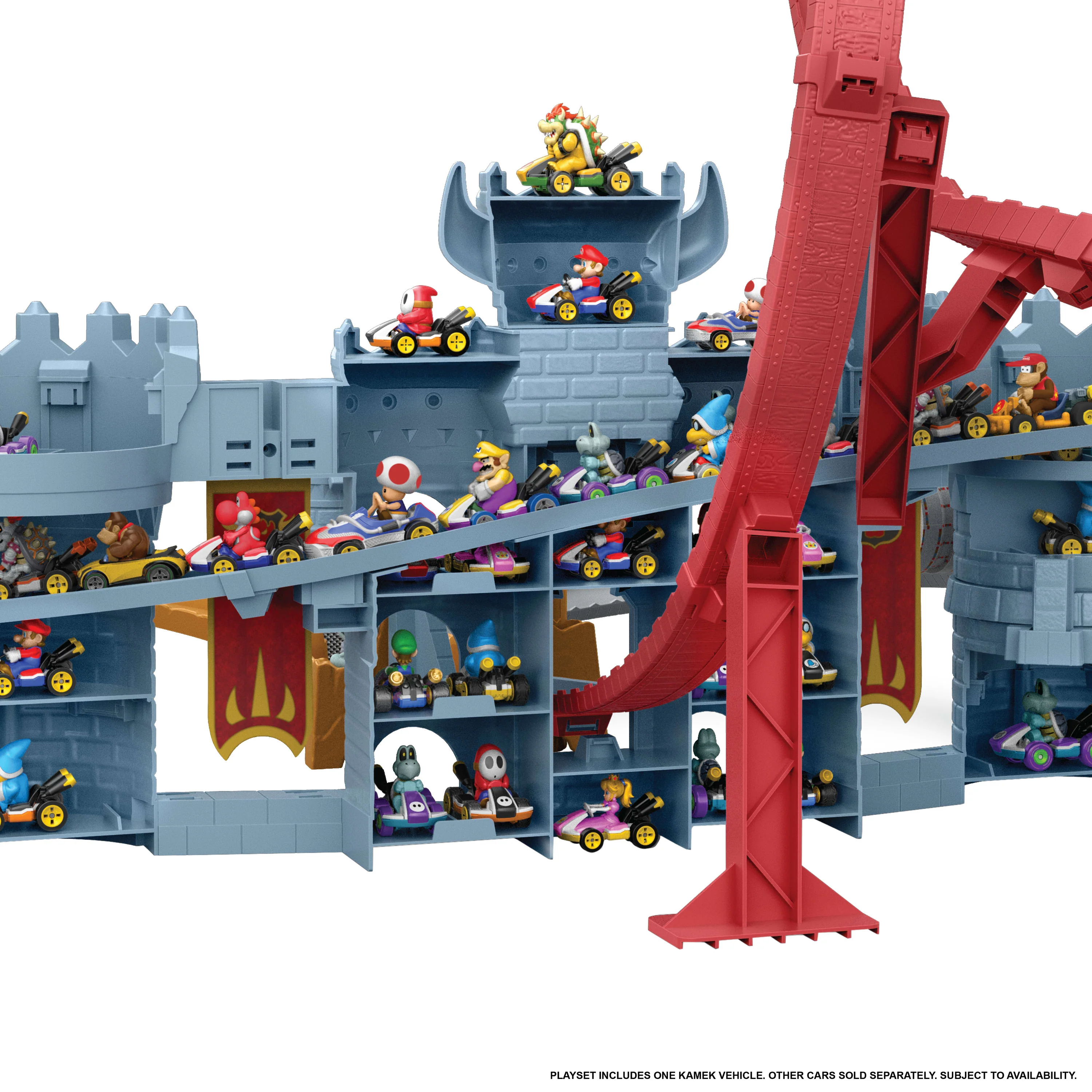 Hot Wheels Mario Kart Pista de Juguete castillo bowser - Image 3