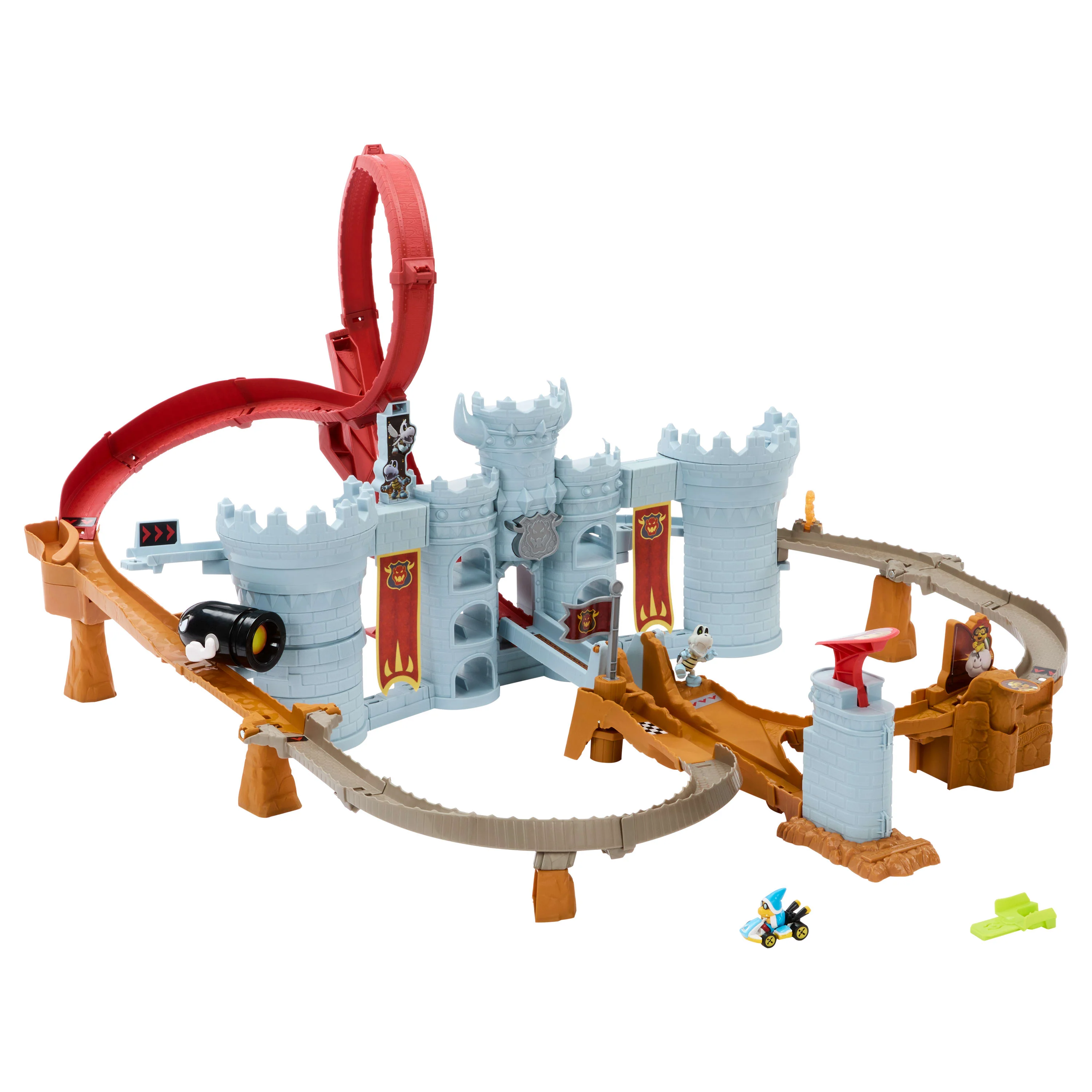 Hot Wheels Mario Kart Pista de Juguete castillo bowser - Image 5