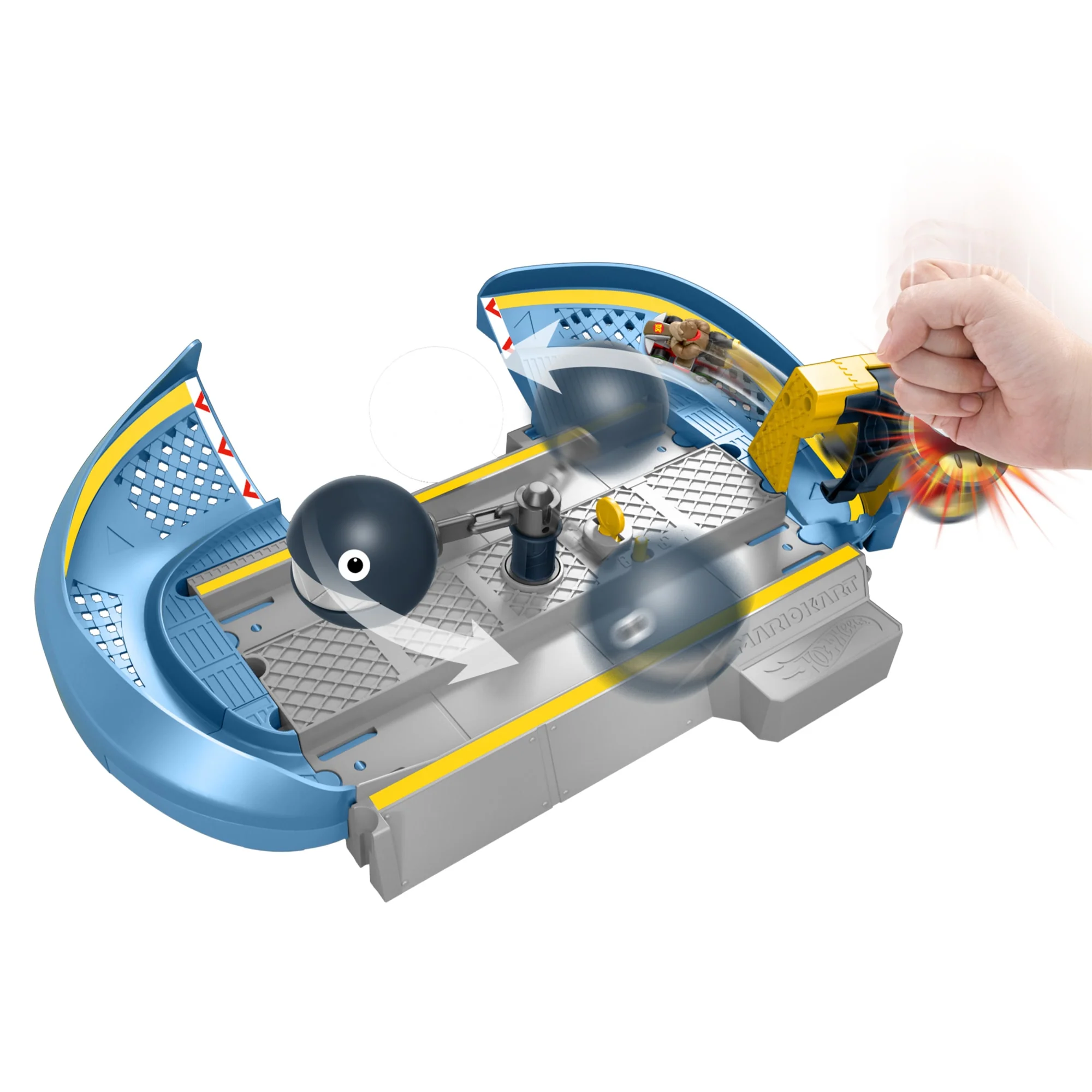 Hot Wheels Mario Kart Pista de Juguete Chain Chomp - Image 4