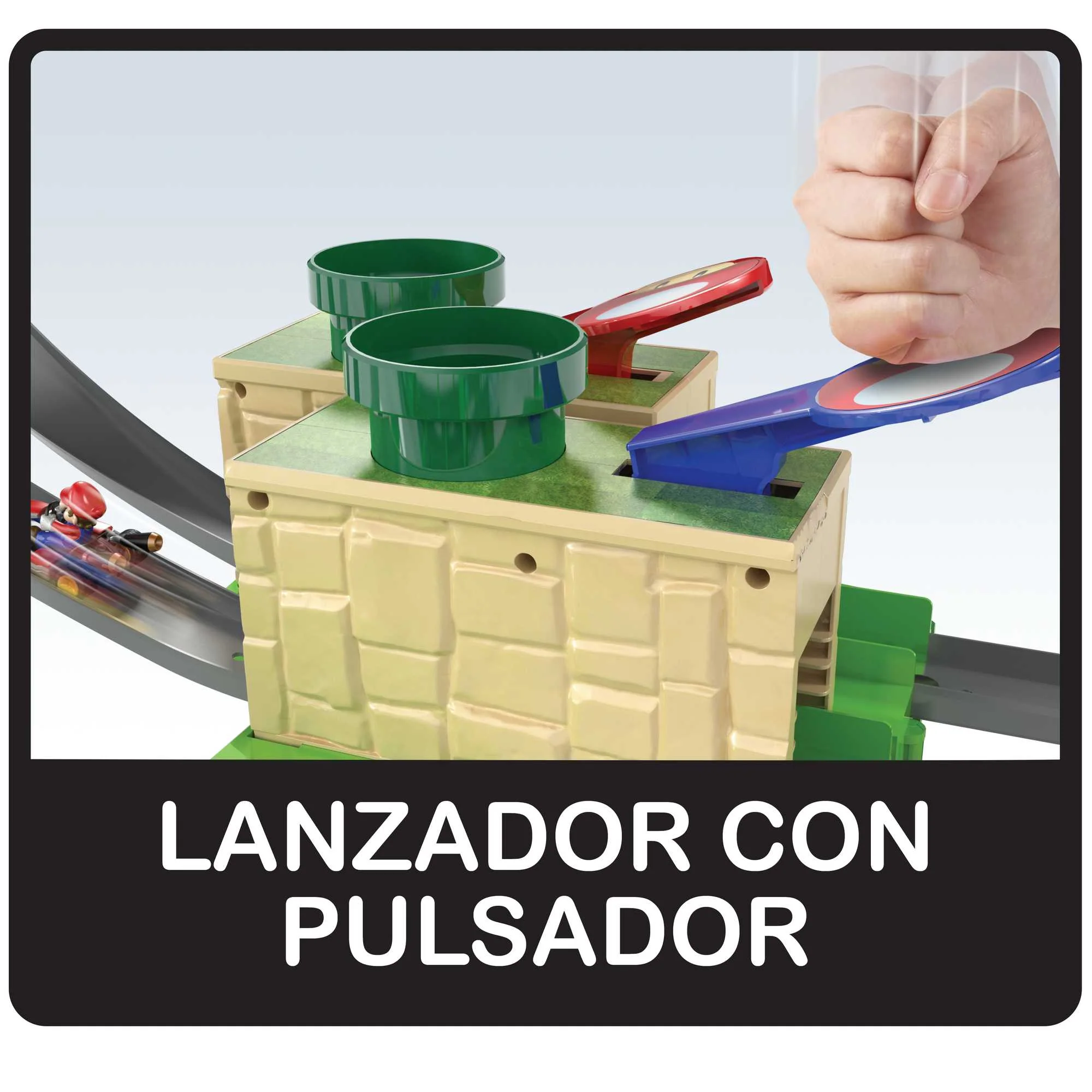 Hot Wheels Mario Kart Pista de Juguete De Circuito Largo - Image 3