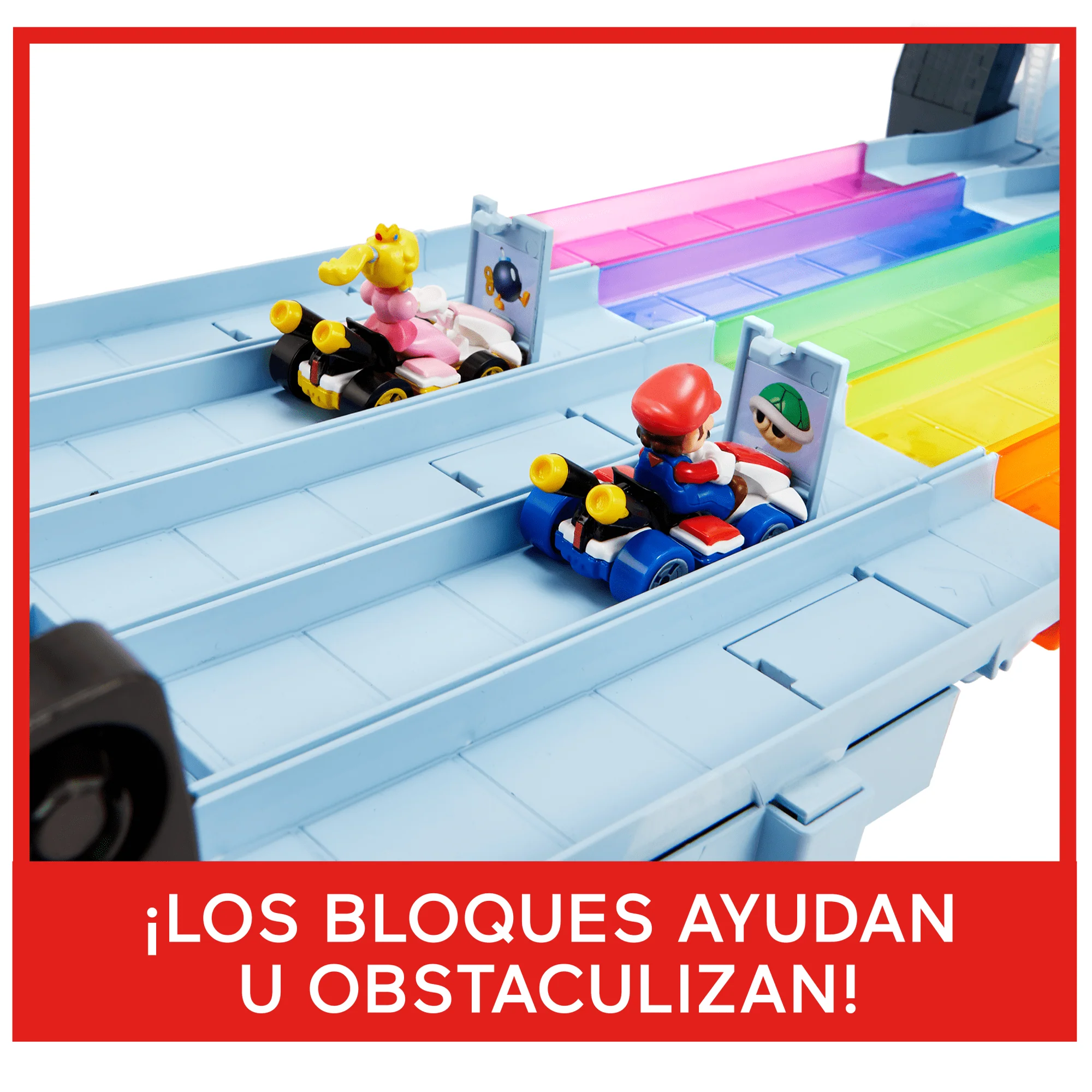 Hot Wheels Mario Kart Pista de Juguete Senda Arcoíris - Image 5