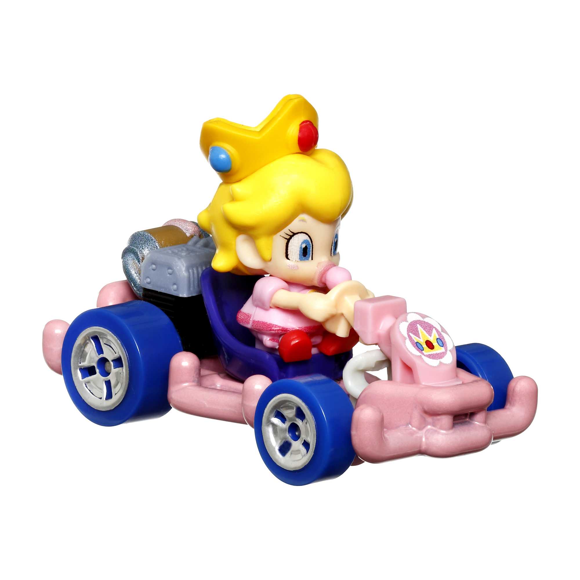Hot Wheels Mario Kart Vehículo de Juguete Baby Peach Pipe Frame - Image 2