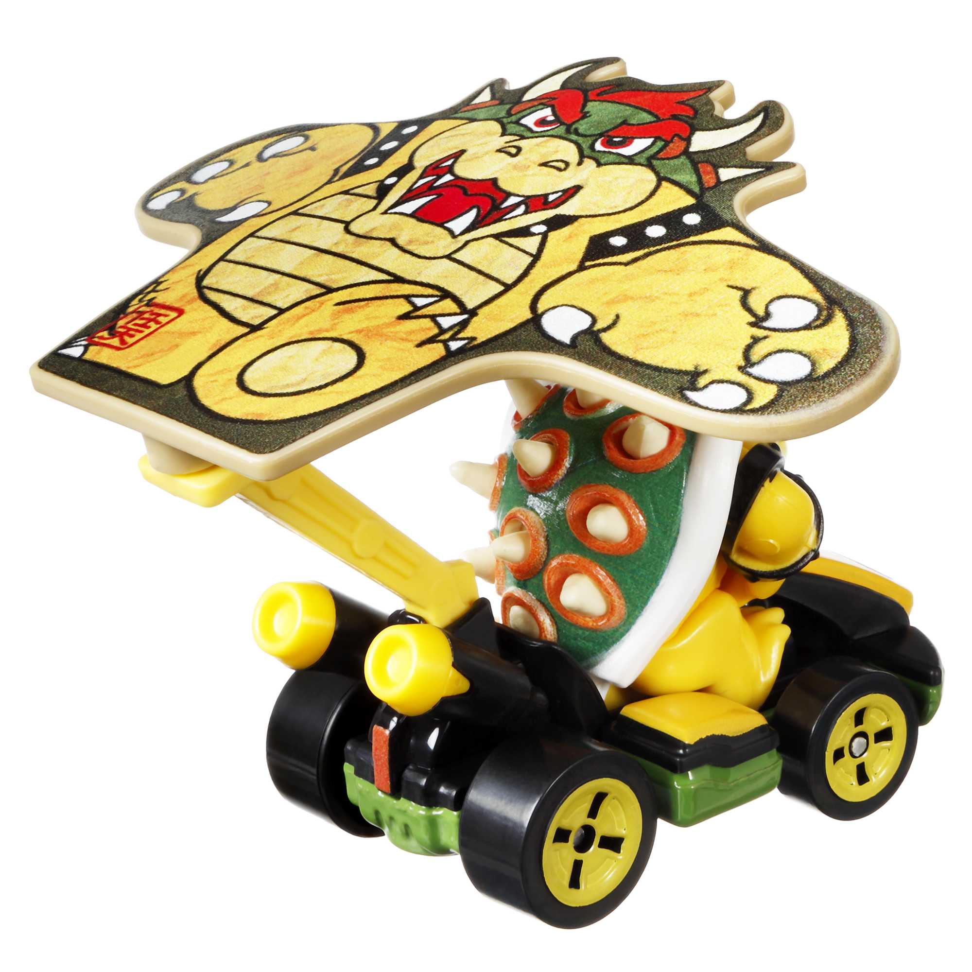 Hot Wheels Mario Kart Vehículo de Juguete Bowser Estándar Kart con Bowser Kite - Image 3