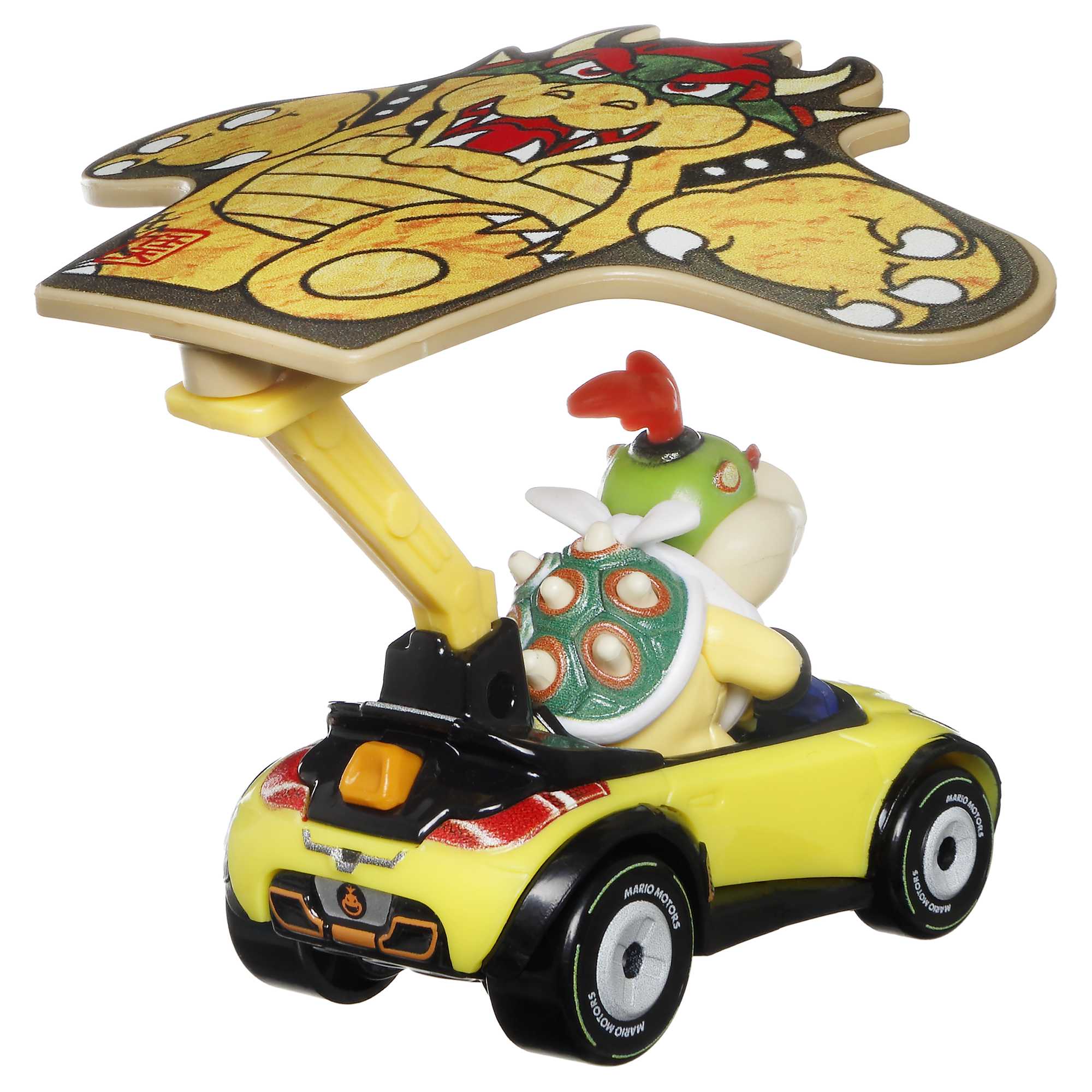 Hot Wheels Mario Kart Vehículo de Juguete Bowser Jr Sports Coupe con Bowser Kite - Image 4