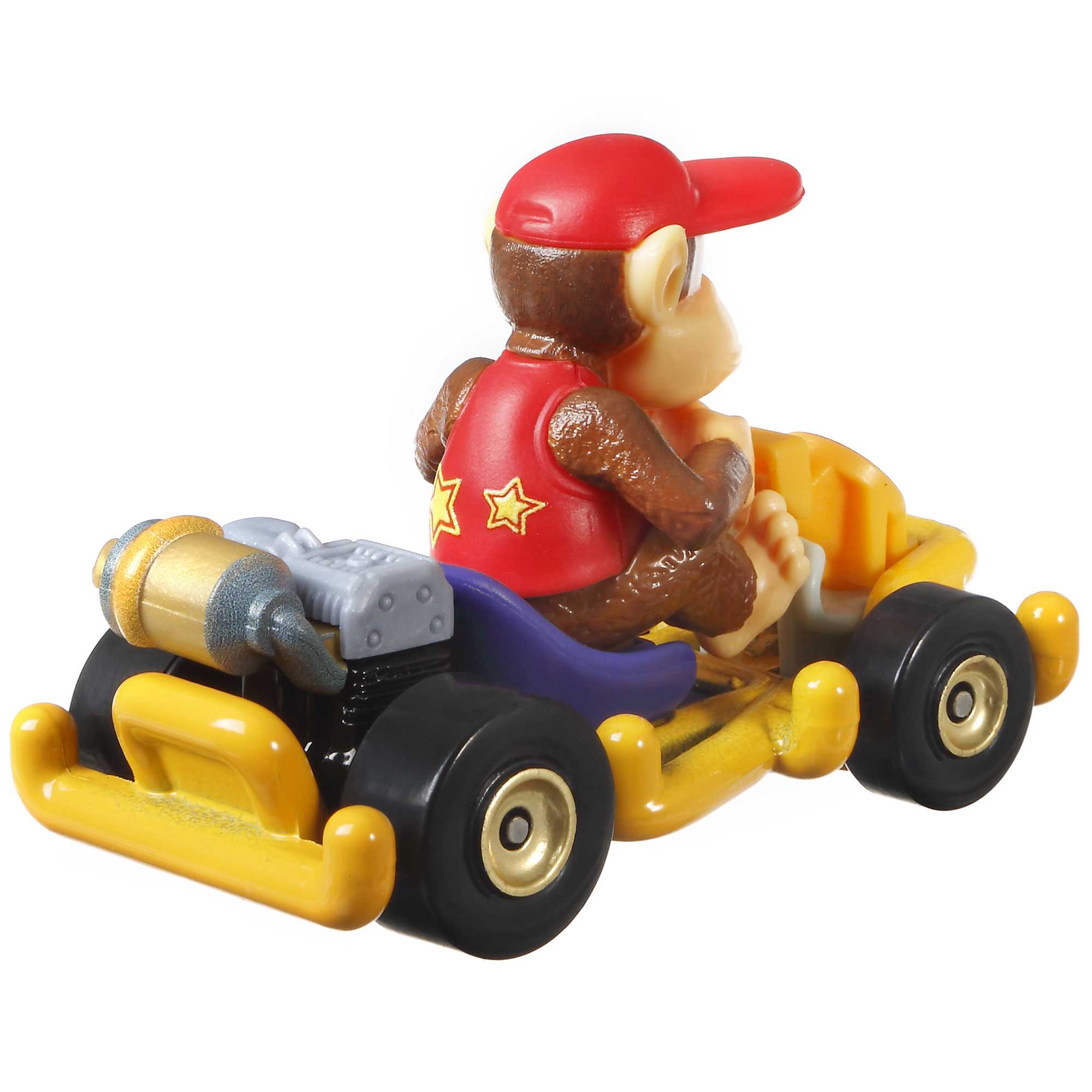 Hot Wheels Mario Kart Vehículo de Juguete Diddy Kong Pipe Frame - Image 3
