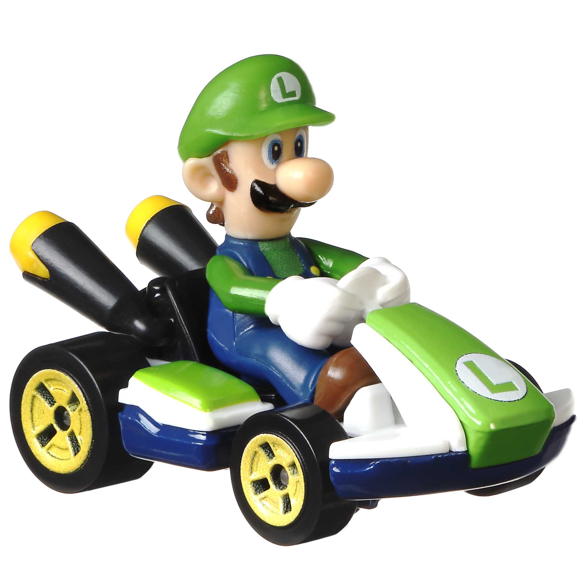 Hot Wheels Mario Kart Vehículo de Juguete Luigi Estándar Kart - Image 2