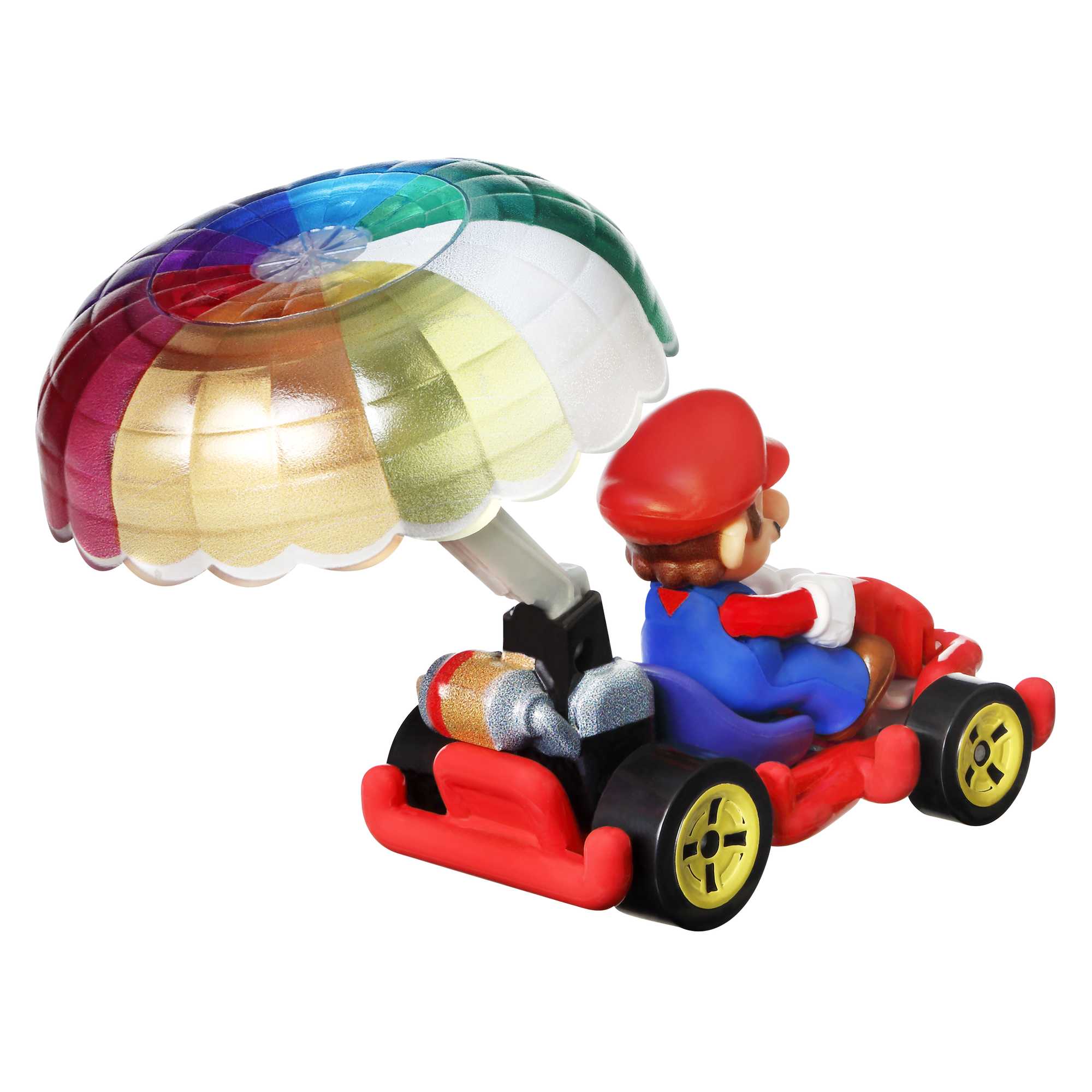 Hot Wheels Mario Kart Vehículo de Juguete Mario Pipe Frame con Paracaídas - Image 4