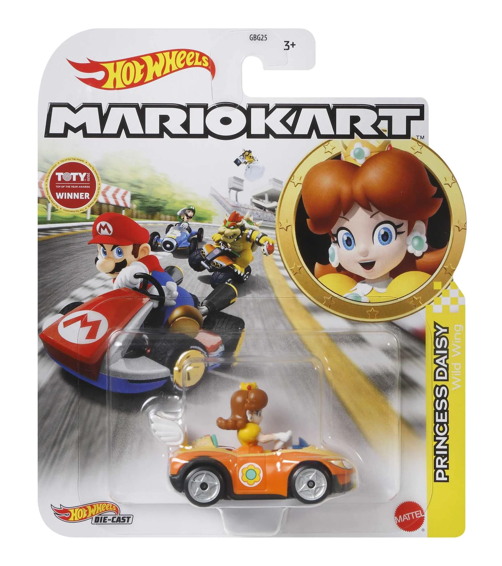 Hot Wheels Mario Kart Vehículo de Juguete Princesa Daisy Wild Wing - Image 2