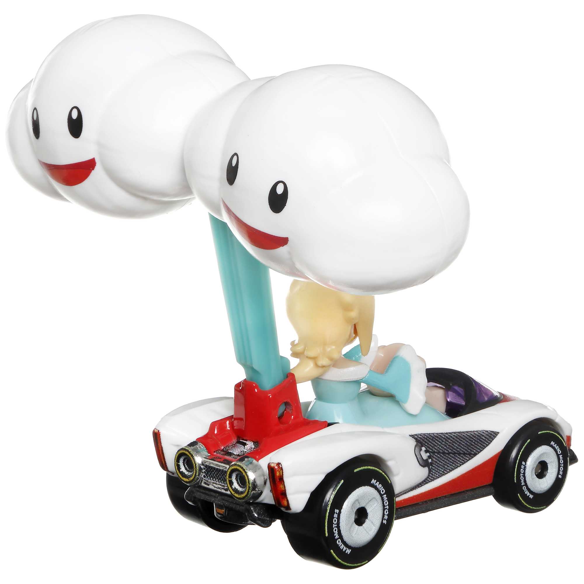 Hot Wheels Mario Kart Vehículo de Juguete Rosalina P-Wing con Cloud Glider - Image 4