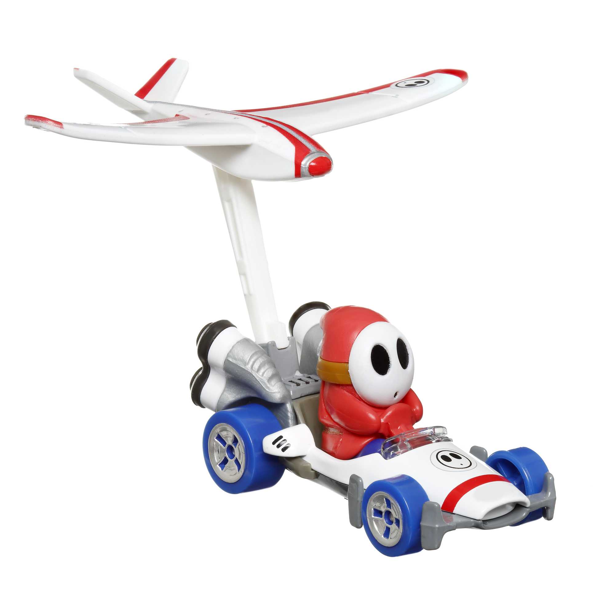 Hot Wheels Mario Kart Vehículo de Juguete Shy Guy B Dasher con Plane Glider - Image 3