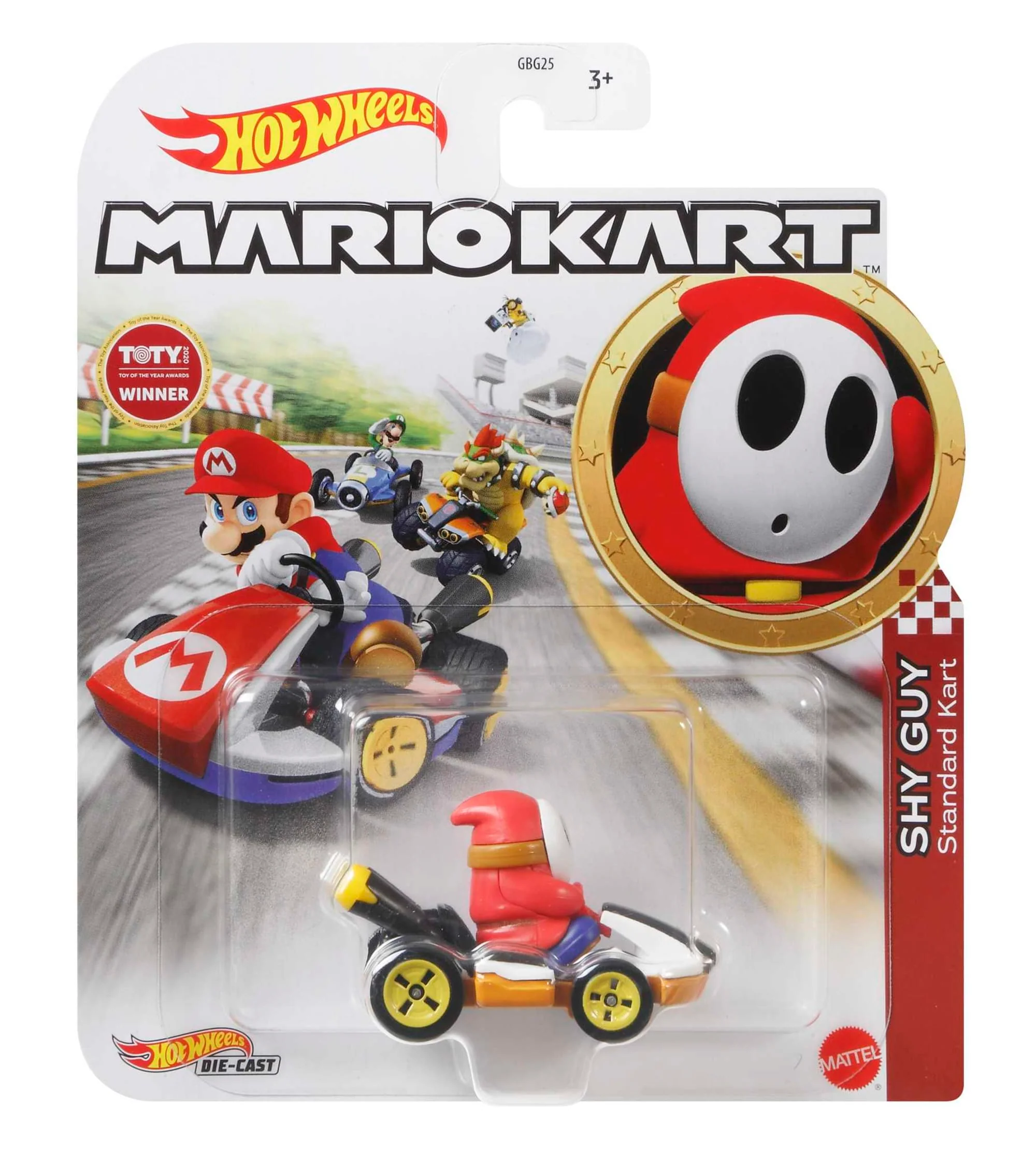 Hot Wheels Mario Kart Vehículo de Juguete Shy Guy Estándar Kart - Image 4
