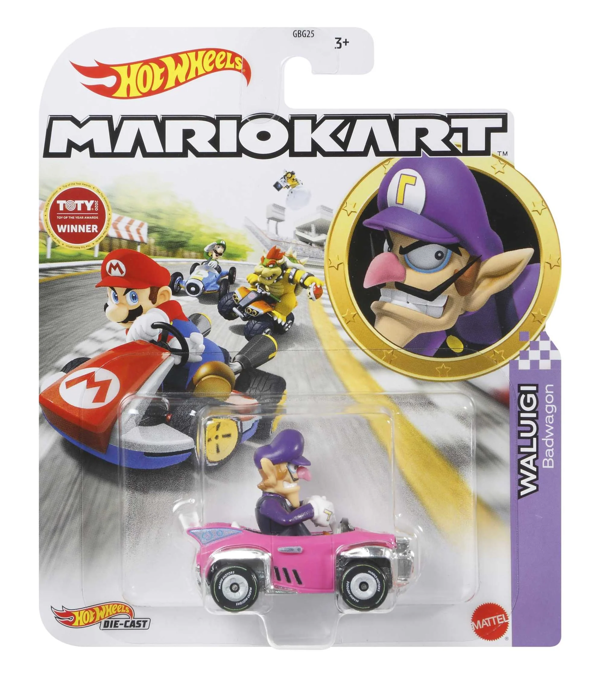 Hot Wheels Mario Kart Vehículo de Juguete Waluigi Badwagon - Image 4
